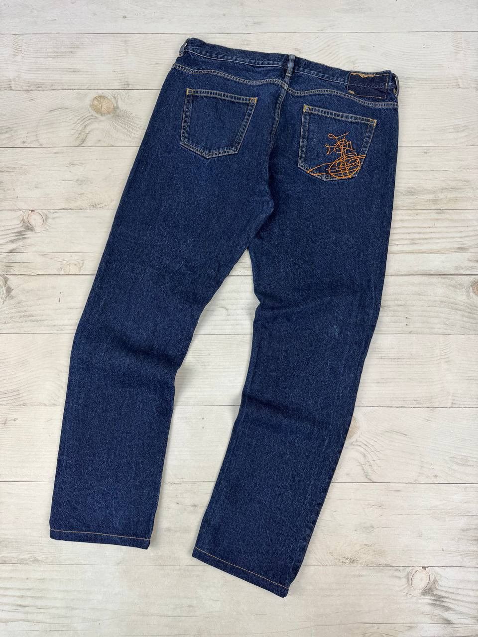 Vivienne Westwood Vivienne Westwood Big Logo Orb Denim Jeans Size US 38 / EU 54 - 1 Thumbnail