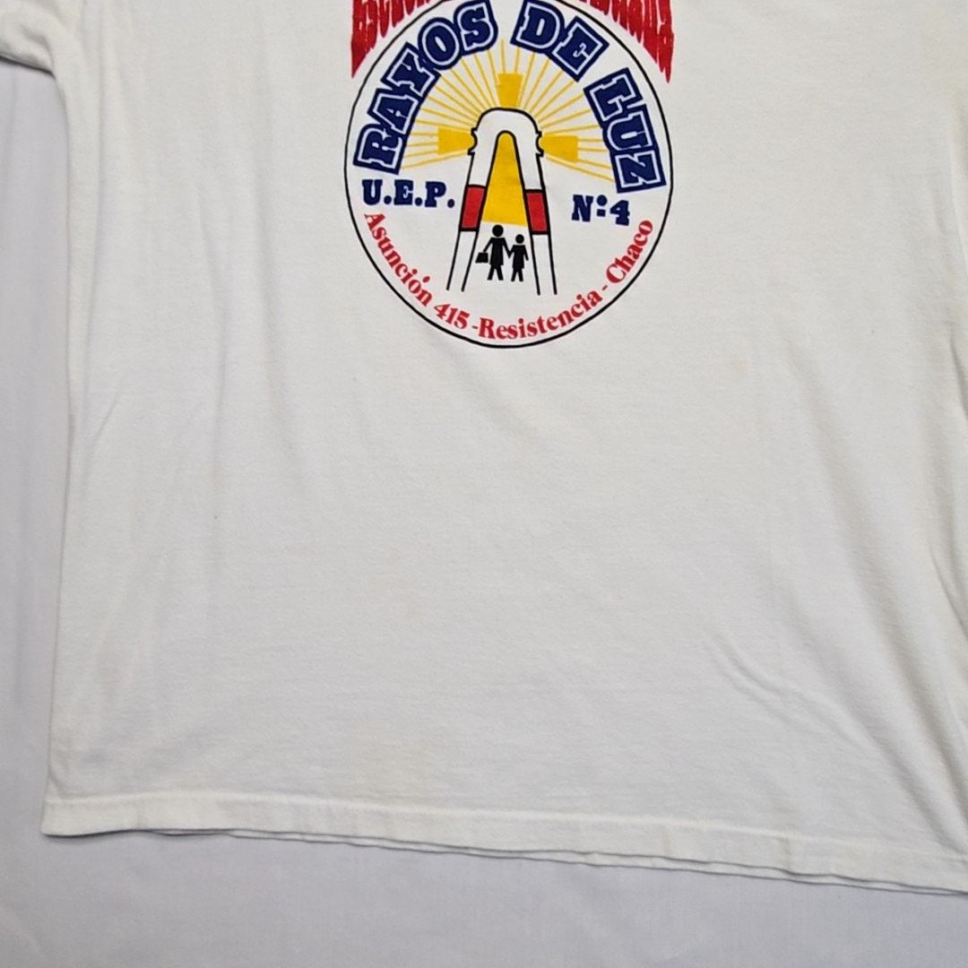 Vintage Vintage Rayos De Luz Christian School White XXL Shirt Size US XXL / EU 58 / 5 - 3 Thumbnail