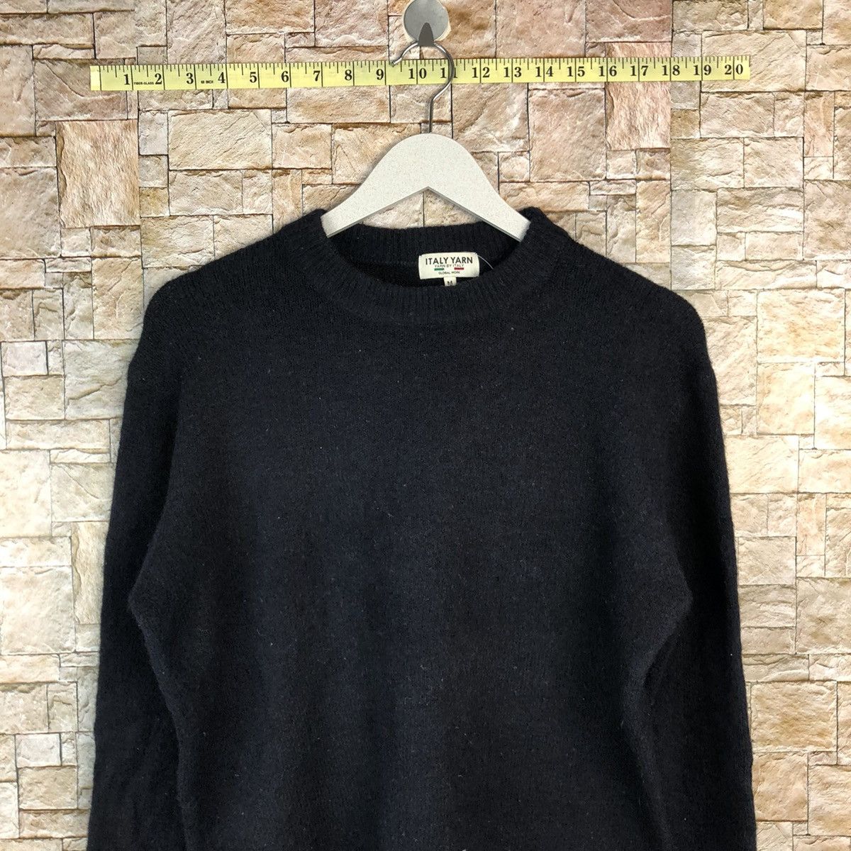 Vintage Italy Yarn plain Knitwear sweatshirt #A1115 Size M / US 6-8 / IT 42-44 - 5 Thumbnail