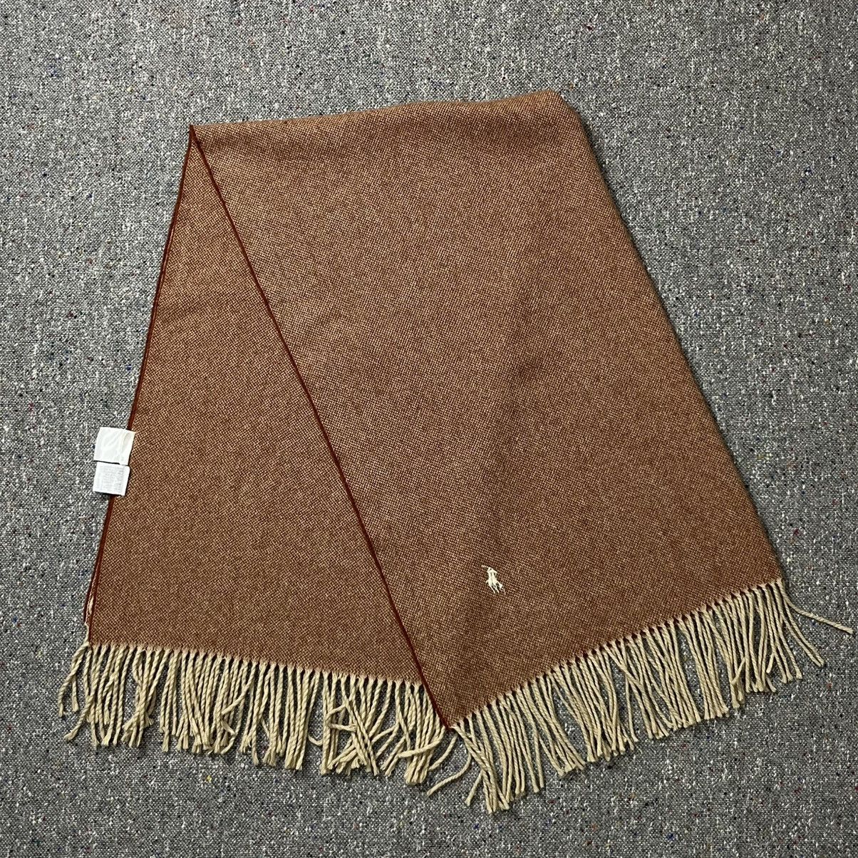 Ralph Lauren Ralph Lauren Reversible Wool Brown Wrap Size ONE SIZE - 7 Thumbnail