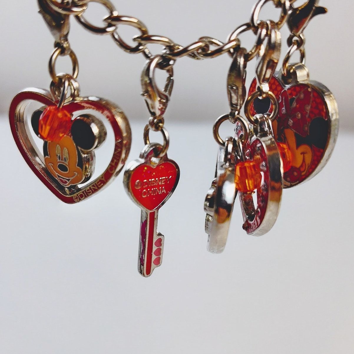 Disney Disney Mickey & Minnie Love Charms Bracelet Red Heart Size ONE SIZE - 8 Thumbnail