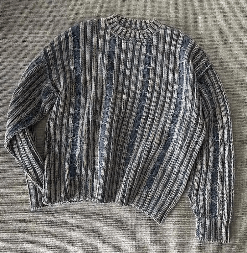 Japanese Brand × Vintage Retro y2k reversible cable knit pullover sweater knitwear Size US L / EU 52-54 / 3 - 5 Thumbnail