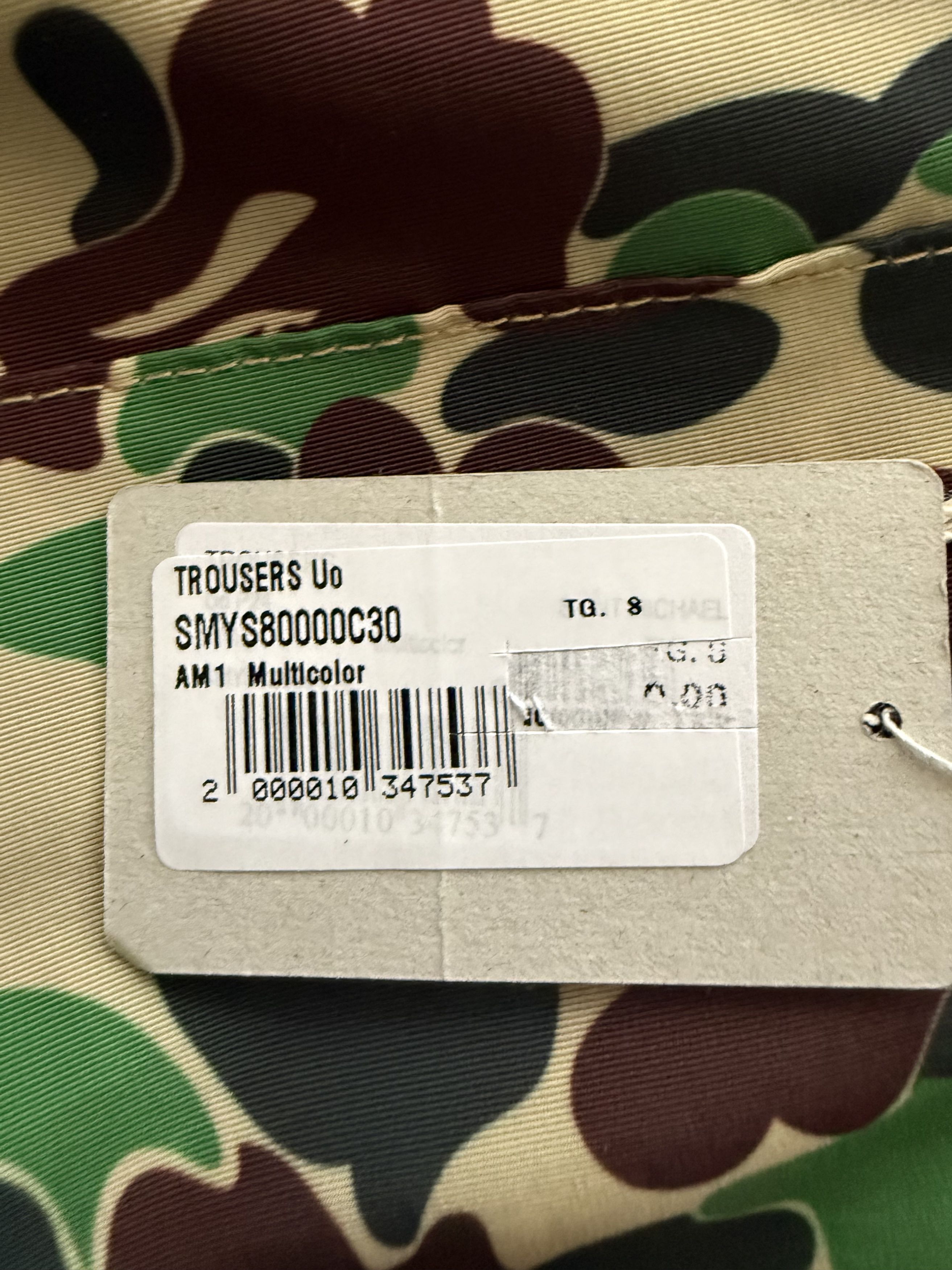 Bape × Saint Michael A BATHING APEx SAINT Mxxxxxx STAPE Track Pants Camo Size US 31 - 14 Thumbnail