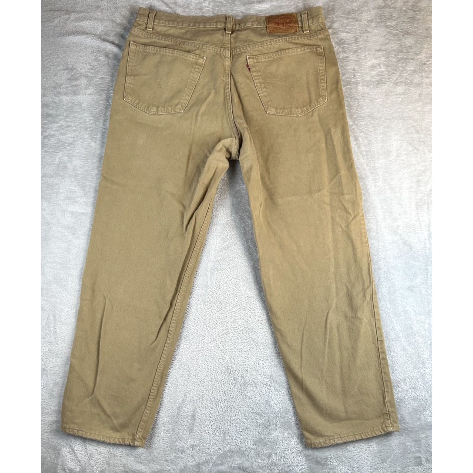Levi's VINTAGE Levi's Jeans Mens 40x30 Beige Relaxed Straight 1990s USA Levi's 550 Size US 40 / EU 56 - 2 Thumbnail