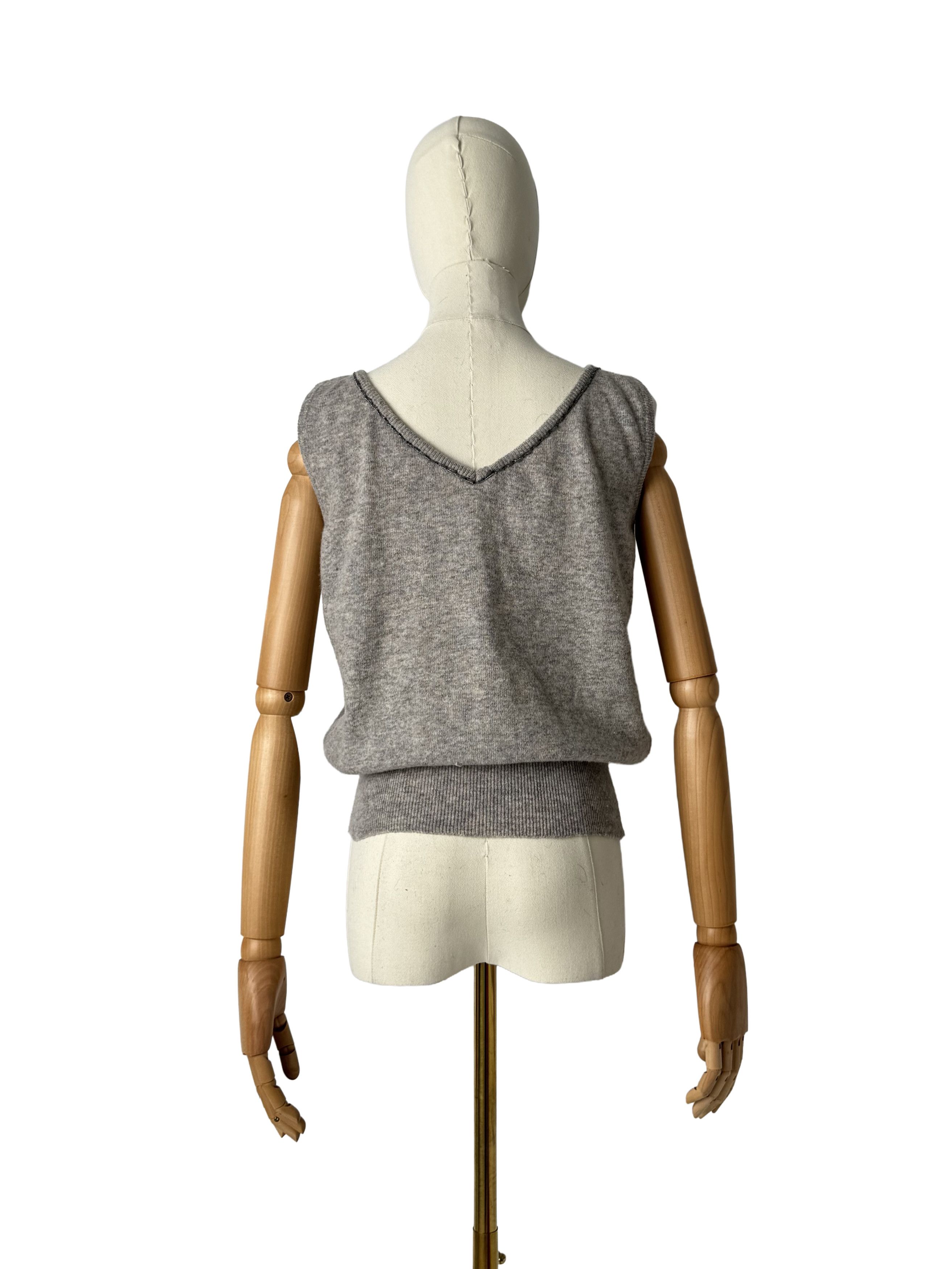 Blumarine Blumarine Vintage Laine-Wool Tank Top Size M / US 6-8 / IT 42-44 - 3 Thumbnail