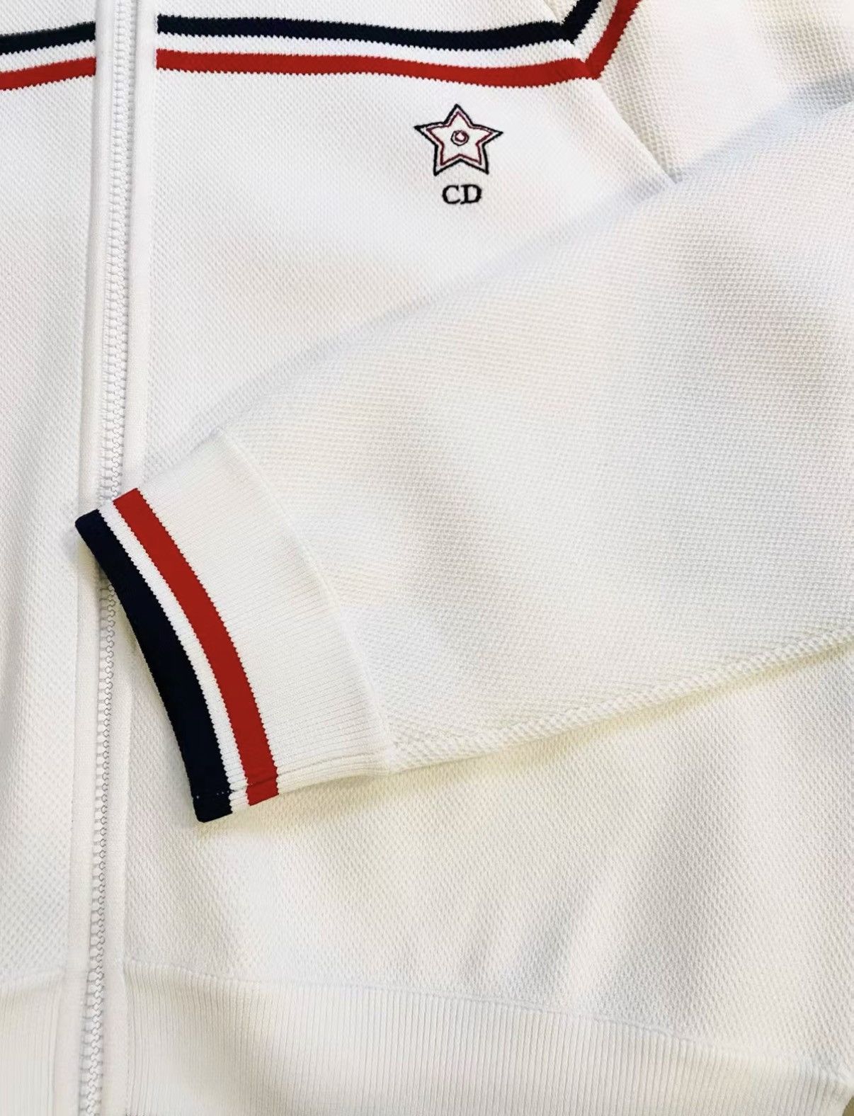 Dior Dior F40 Tennis Collection White Zip-Up Knit Cardigan J33 Size S / US 4 / IT 40 - 6 Thumbnail