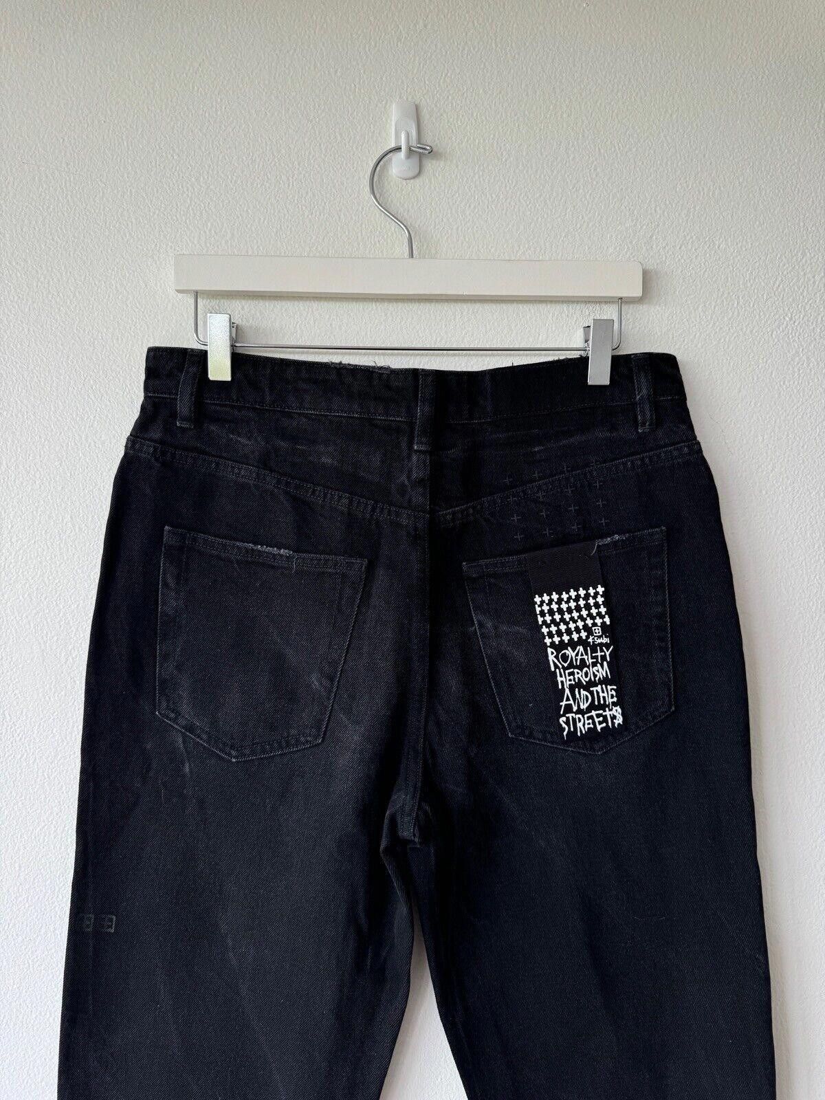 Ksubi new Ksubi mens 32 denim jean bullet wide leg black Size US 32 / EU 48 - 6 Thumbnail