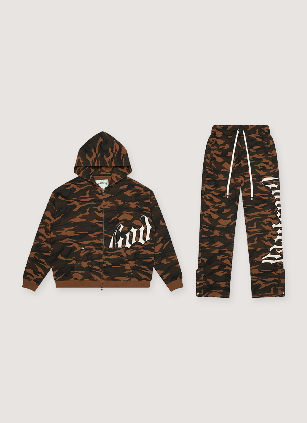 Godspeed New York OG Logo V2 Sweatsuit Brown Camo Size US 36 / EU 52 - 1 Thumbnail