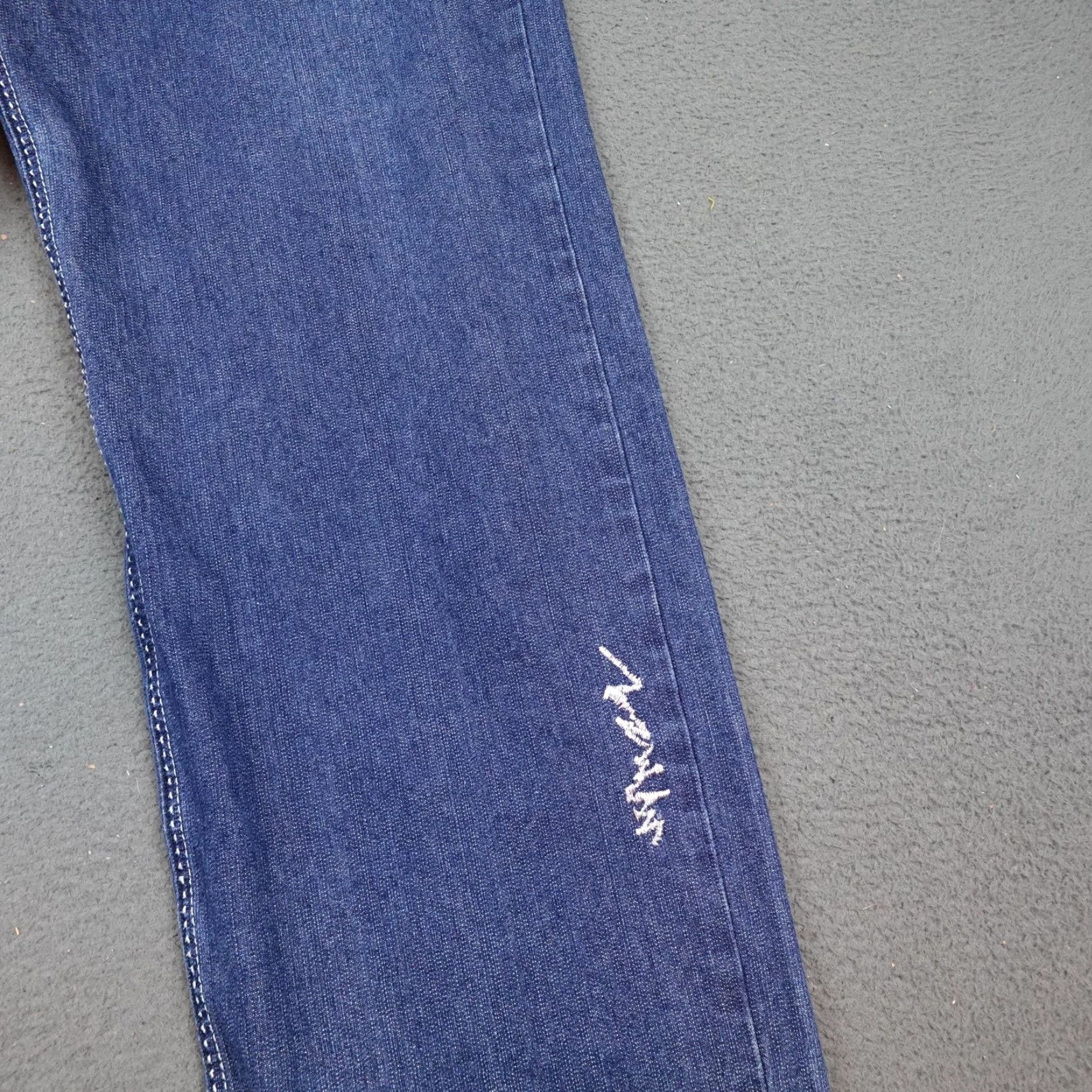 Coogi VINTAGE COOGI Jeans Mens 40x33.5 Blue Denim Limited Edition Distressed Embroidered Shirt Size US 40 / EU 56 - 3 Thumbnail