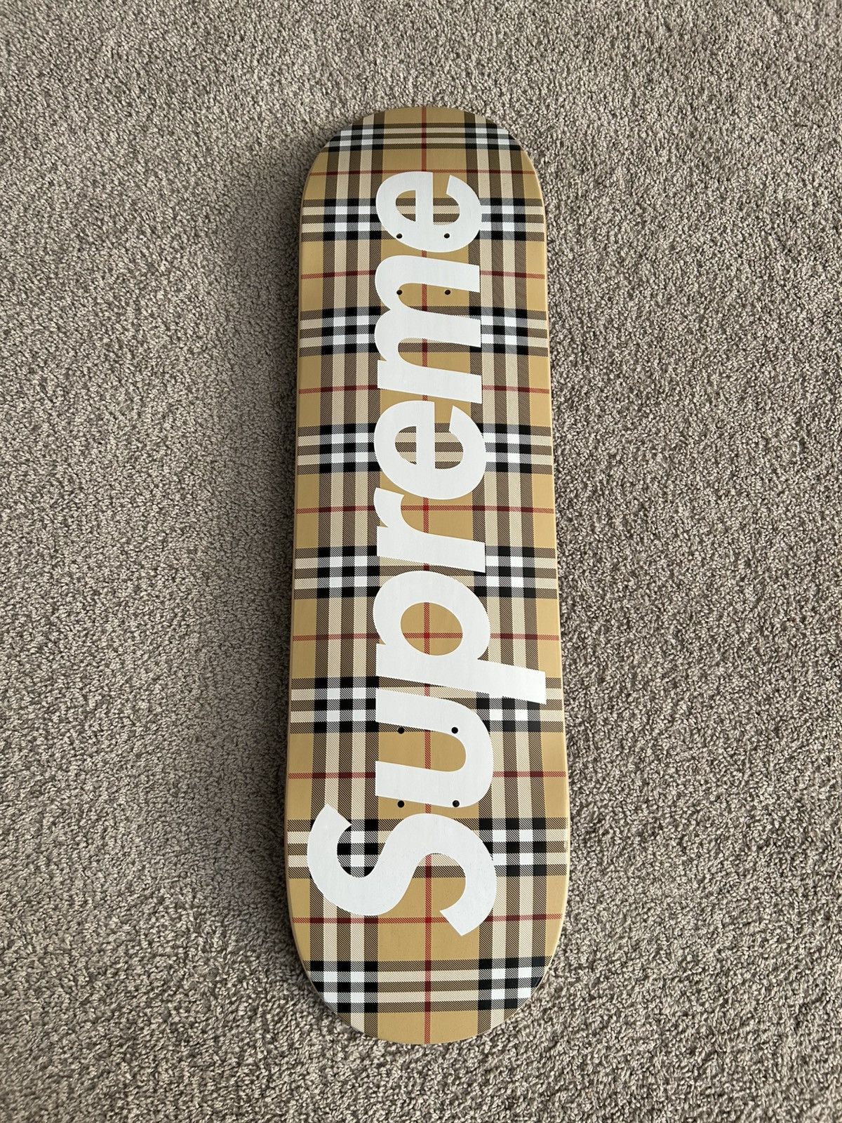 Supreme Burberry Skateboard | Grailed