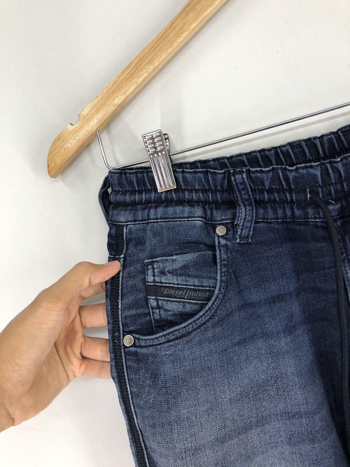 Diesel Diesel Distressed Faded Blue Denim Sweatpants Size 26-30 Size US 26 / EU 42 - 4 Thumbnail