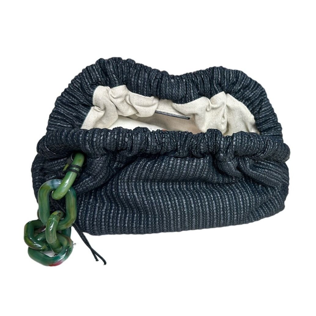 Mansur Gavriel Mansur Gavriel Twist Mini Cloud Raffia Clutch Bag Size ONE SIZE - 4 Thumbnail
