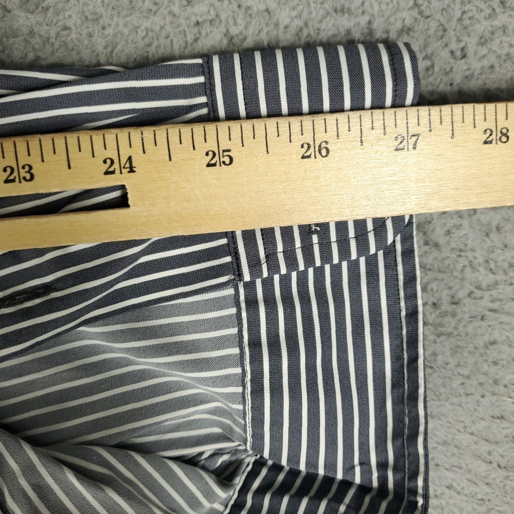 Ralph Lauren Ralph Lauren Shirt Mens 2XL Blue Nylon Striped Button-Up Pony Logo Collared Long Sleeve Button-Down Vintage? Size US XXL / EU 58 / 5 - 7 Thumbnail