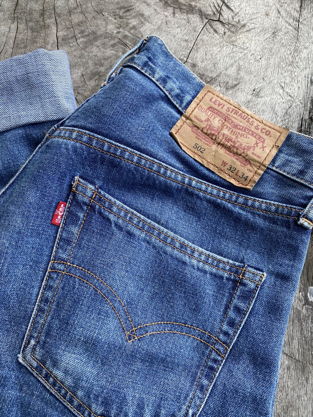 Levi's × Levi's Vintage Clothing × Vintage VINTAGE LEVIS 502 BIG E SELVEDGE WITH BUTTON J22, RARE Size US 32 / EU 48 - 3 Thumbnail