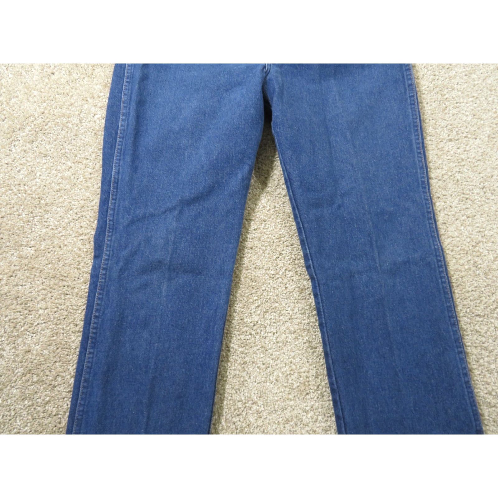 Wrangler VINTAGE Wrangler Jeans Men's 34x37.5 Blue 639DEN Cowboy Cut Made in USA Rodeo Wrangler Cowboy Cut Jeans Mens 34x37.5 Blue Cowboys Size US 34 / EU 50 - 3 Thumbnail