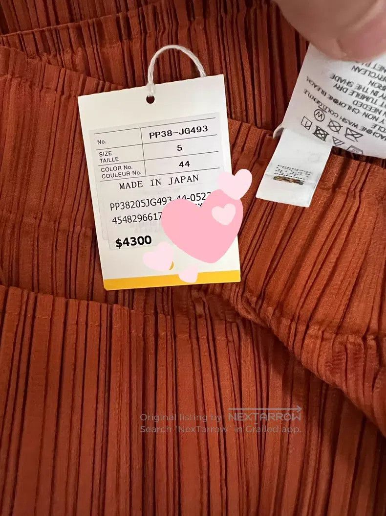 Issey Miyake Issey Miyake size:5 Red Skirt Size 22" - 6 Thumbnail