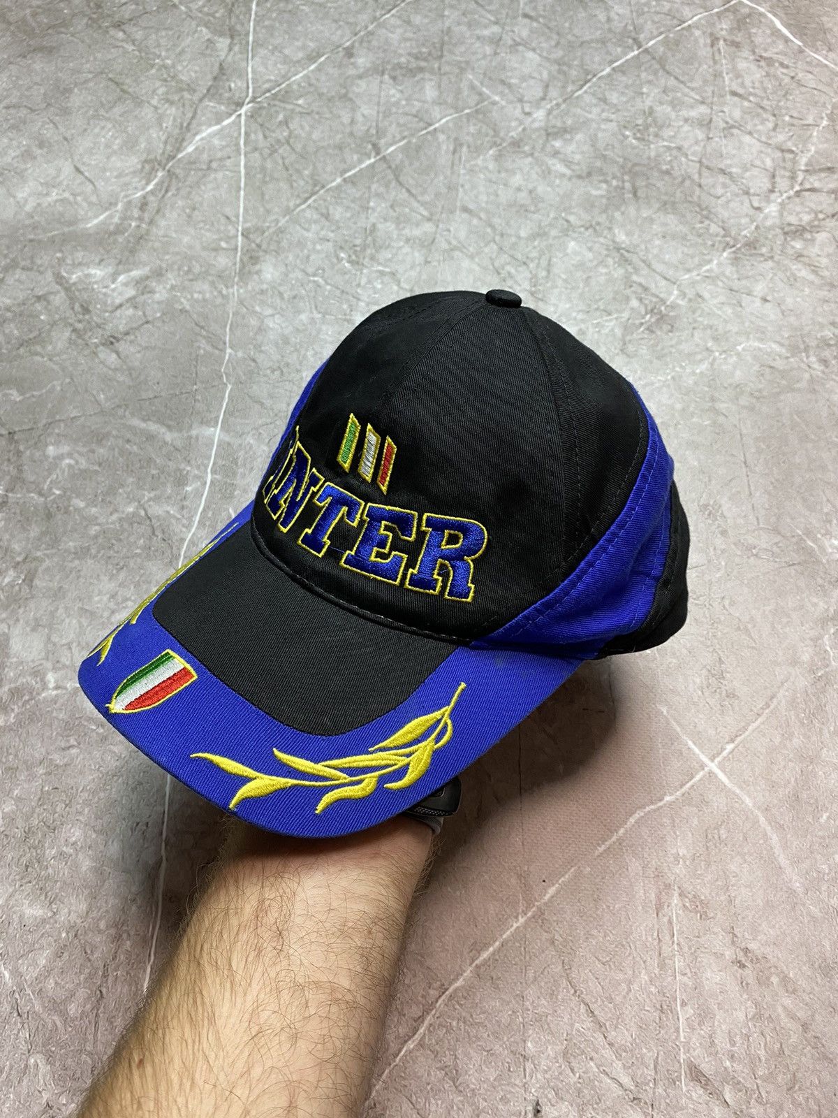 Vintage Vintage Inter Milan Cap Hat PSG Newcastle Manchester Size ONE SIZE - 3 Thumbnail