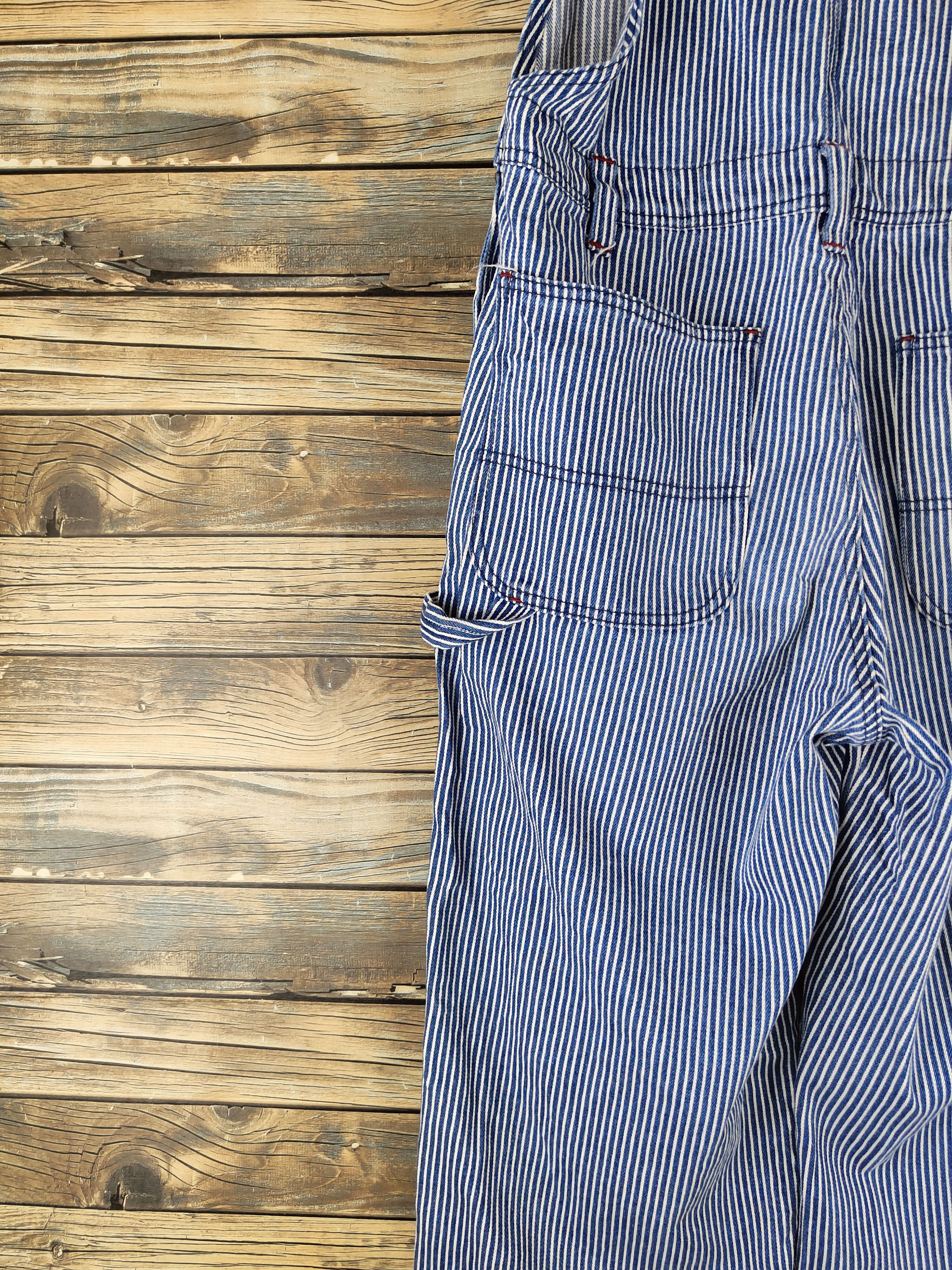 Japanese Brand Mini Valman Blue White Multipocket Jumpsuits #S2929 Size 28" / US 6 / IT 42 - 16 Thumbnail