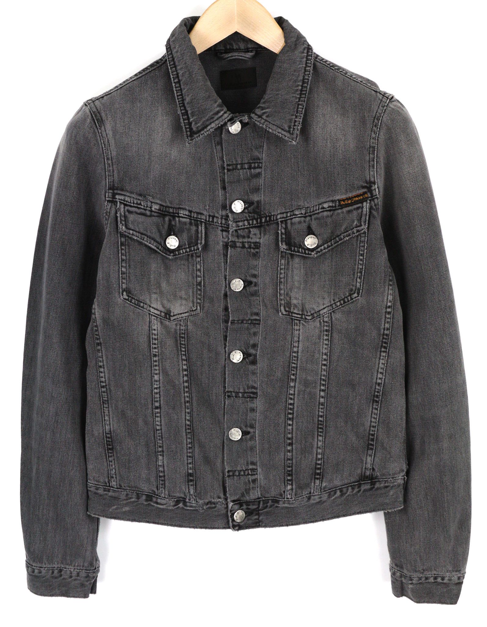 Nudie Jeans BILLY S Desolation Grey Polo Pockets Mid Jacket 82459 Size US S / EU 44-46 / 1 - 1 Thumbnail