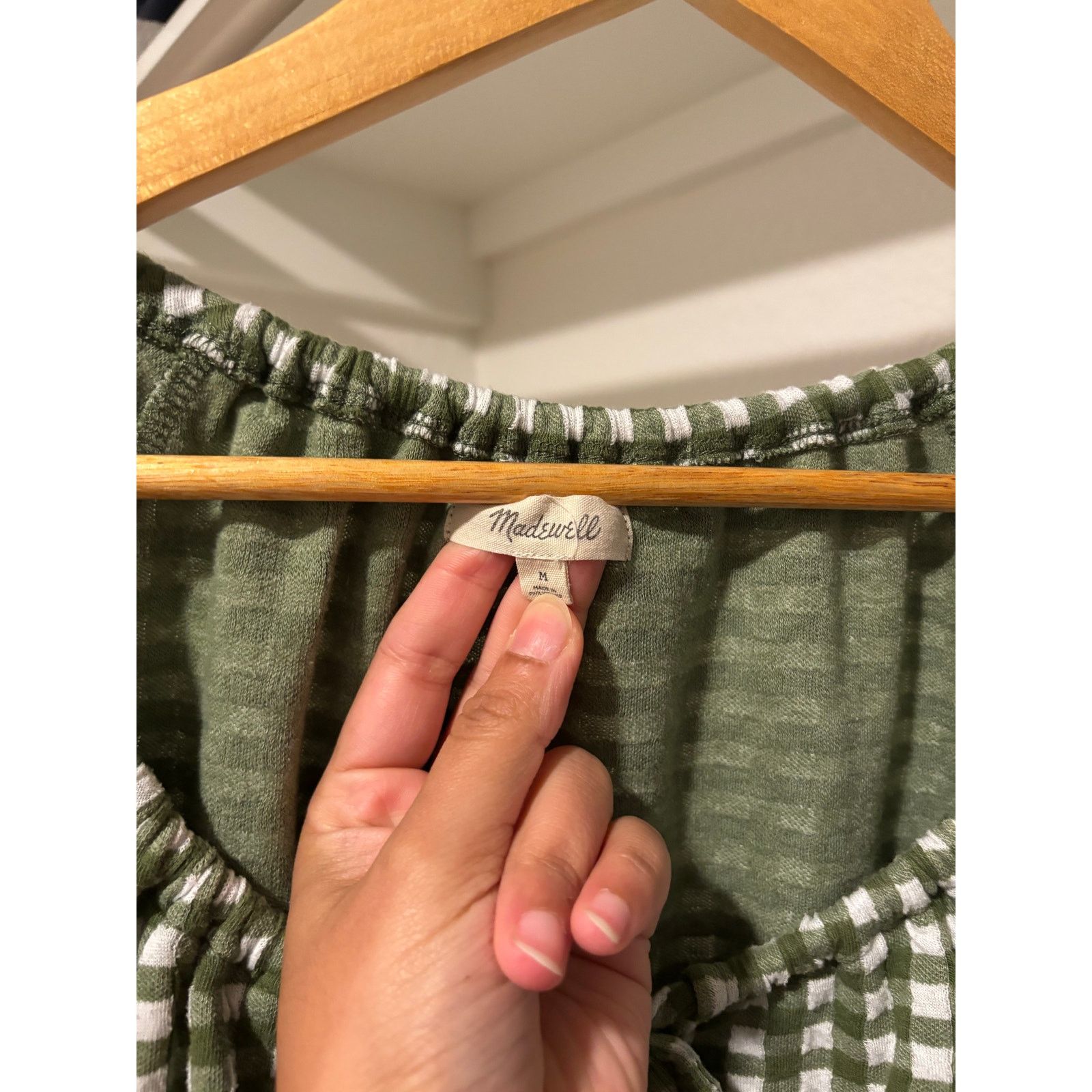 Madewell Madewell Jacquard Mini Dress in Gingham Check Sz M Size M / US 6-8 / IT 42-44 - 7 Thumbnail