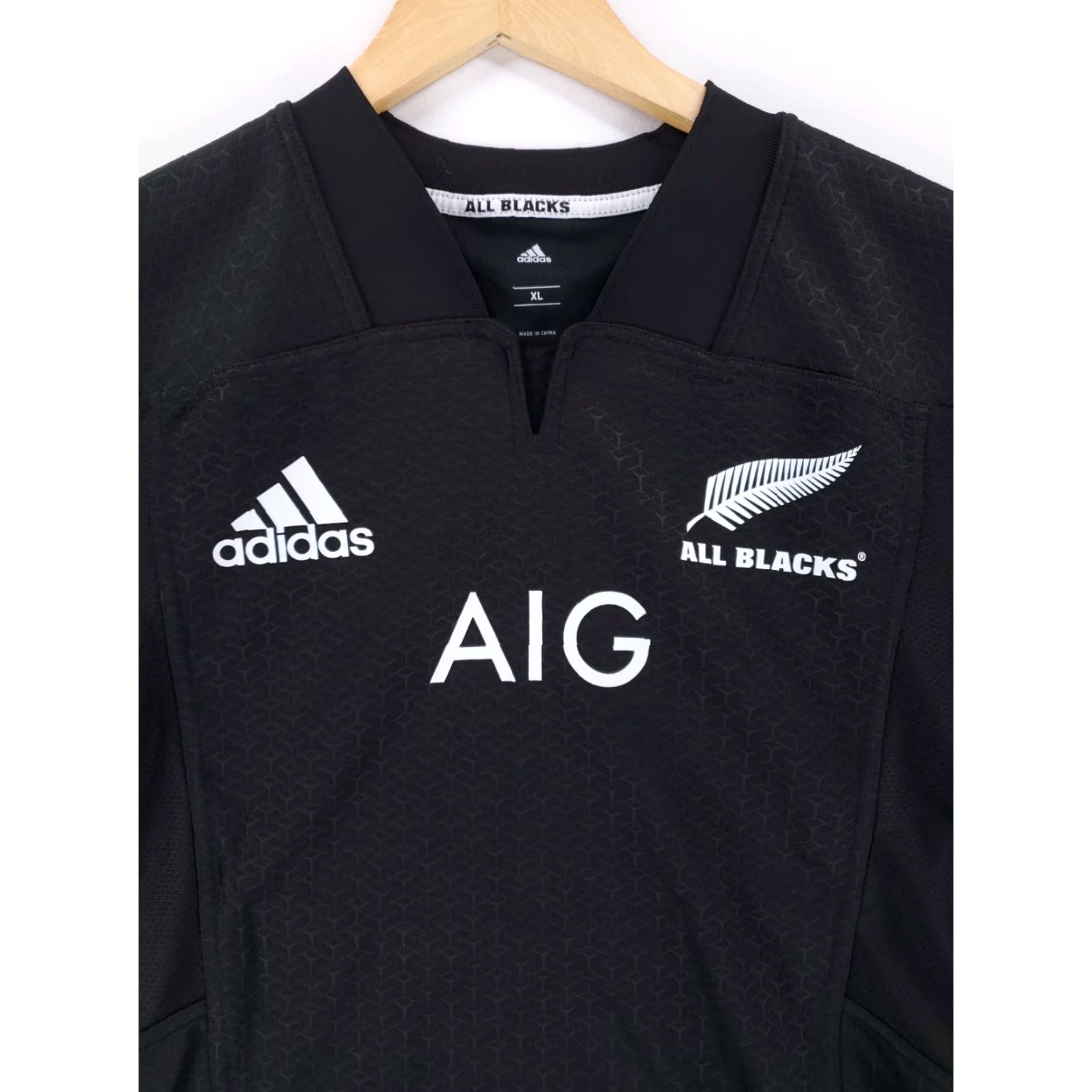 Adidas Adidas All Blacks Rugby Jersey XL Mens NWT Black New Zealand Size US XL / EU 56 / 4 - 2 Thumbnail