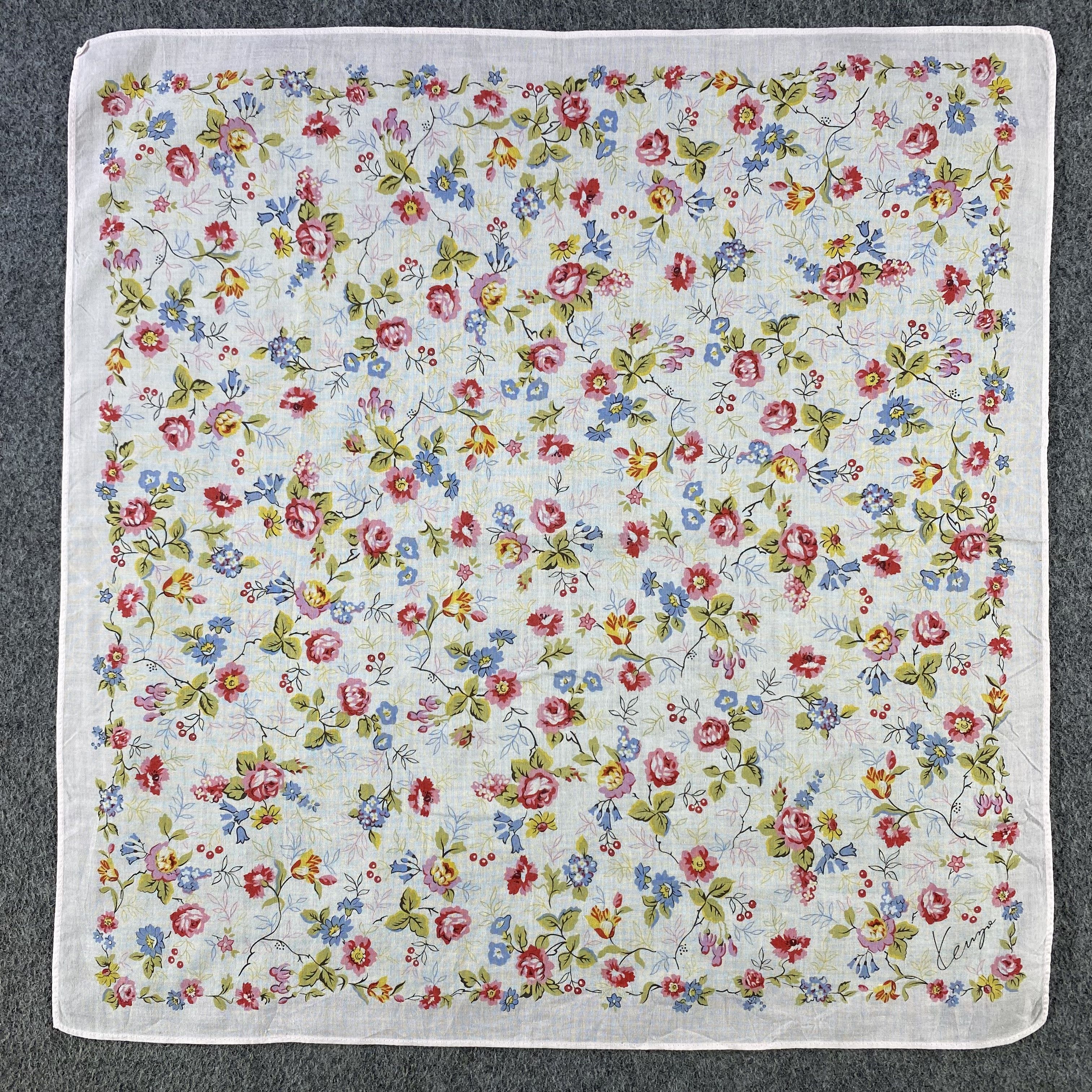 Kenzo × Vintage Kenzo Handkerchief/Neckerchief/Bandana HC780 Size ONE SIZE - 1 Thumbnail