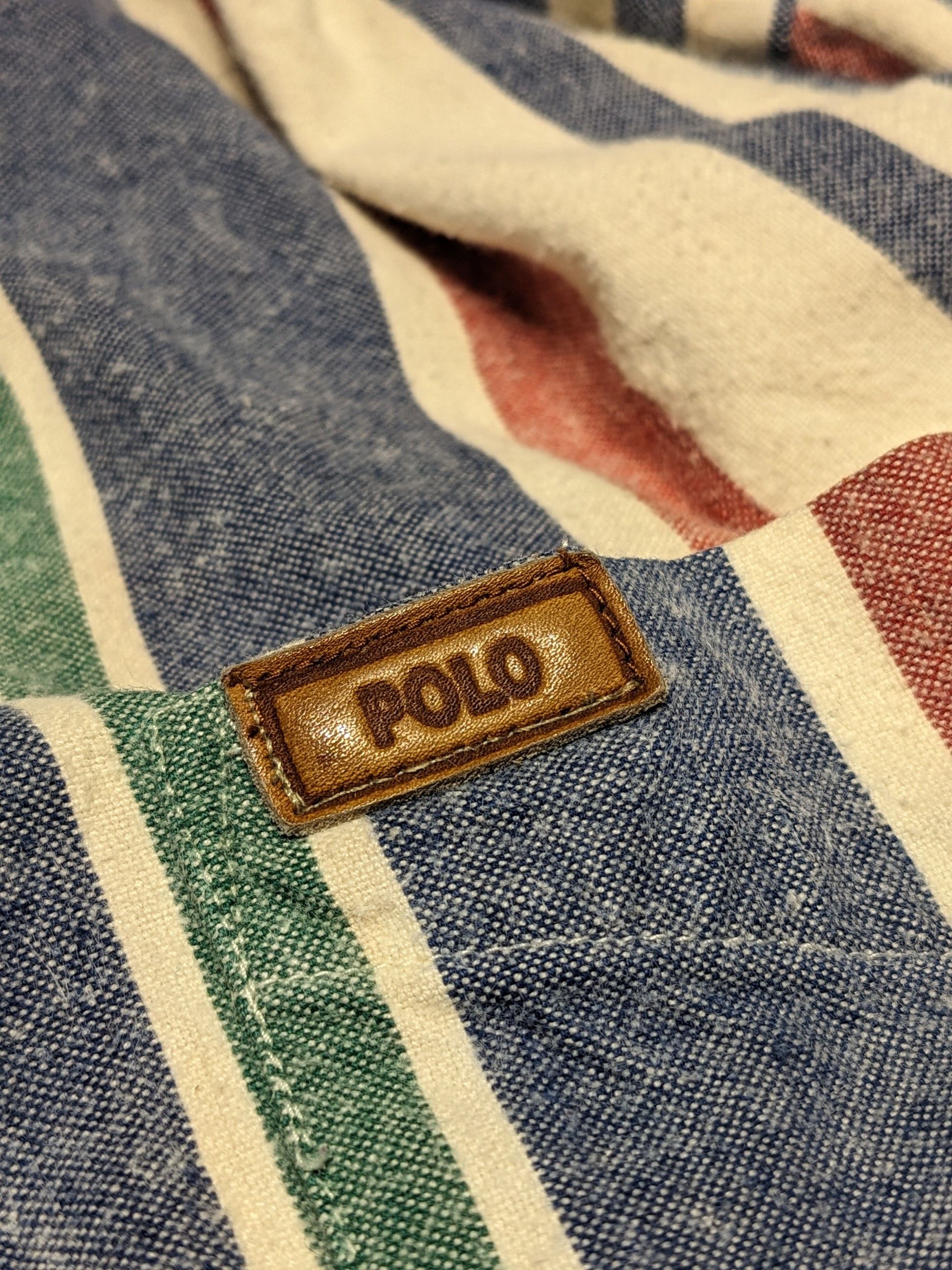 Polo Ralph Lauren Vintage Striped Polo button up shirt women's L men's S/M Size US M / EU 48-50 / 2 - 3 Thumbnail