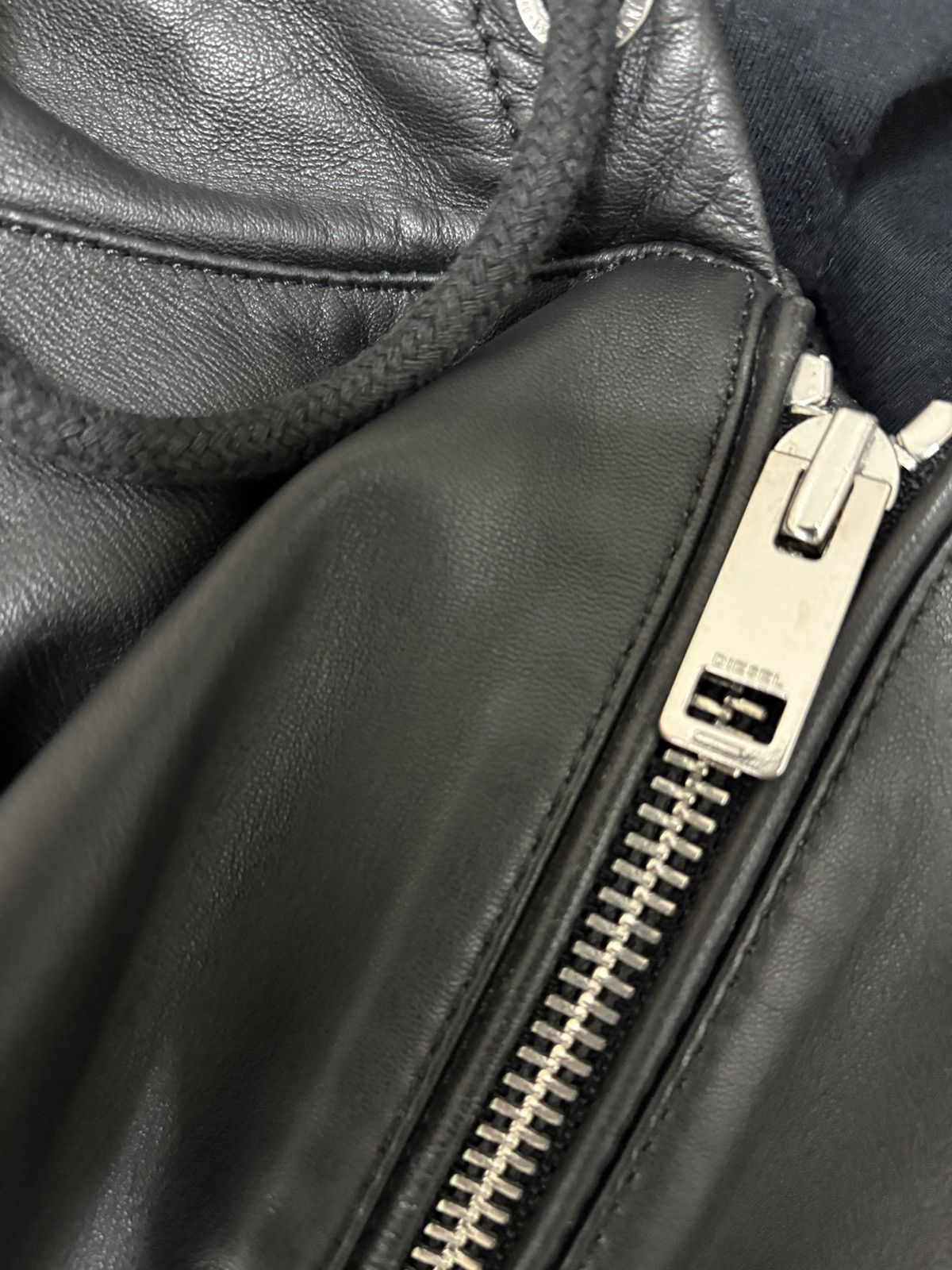 Diesel Diesel real leather Zip hoodie RARE S Size US S / EU 44-46 / 1 - 7 Thumbnail