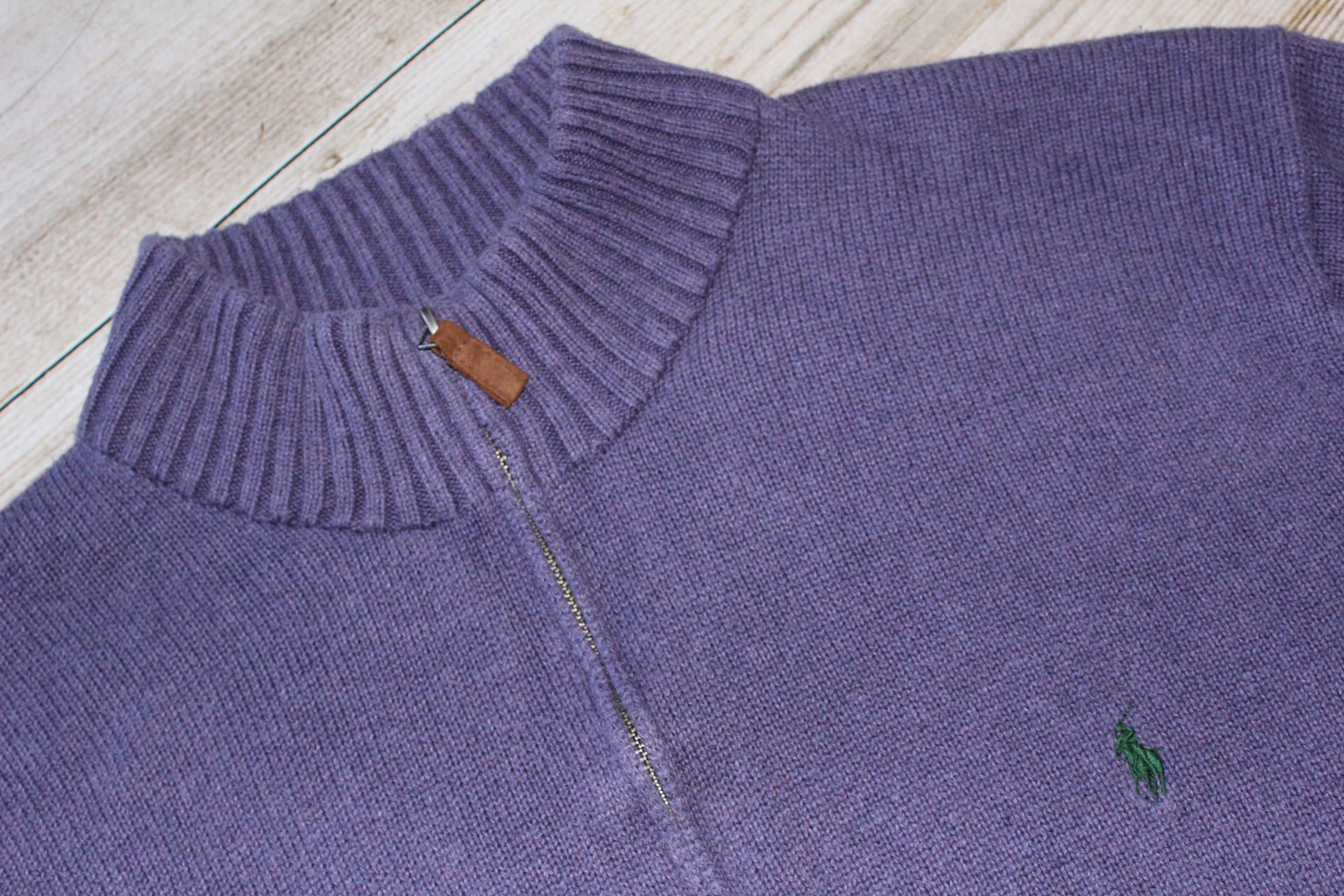 Polo Ralph Lauren Men's RALPH LAUREN Zip Neck Wool Jumper Size US XXL / EU 58 / 5 - 6 Thumbnail