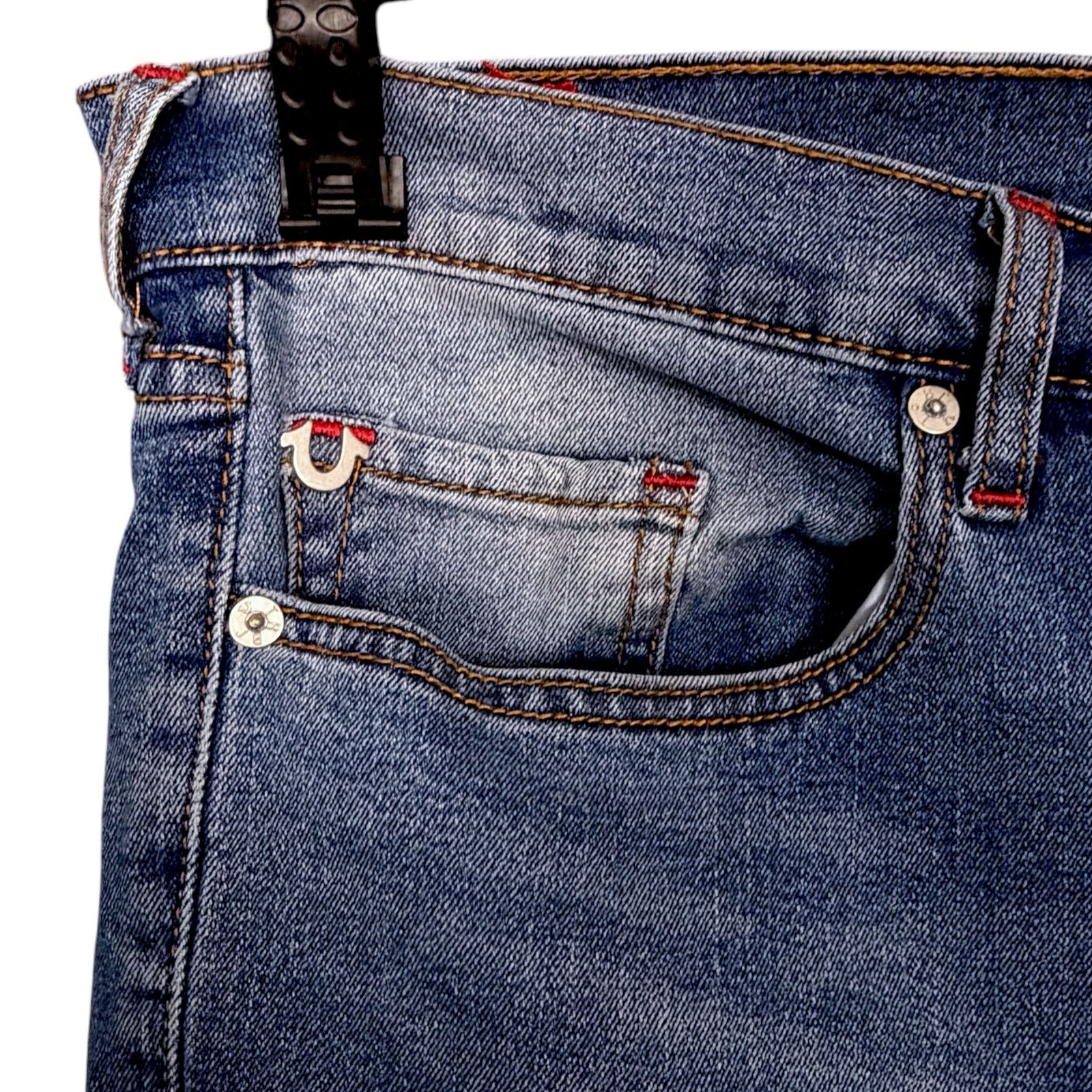 True Religion True Religion Rocco Jeans Mens 38x33 Denim Skinny Relaxed Size US 38 / EU 54 - 4 Thumbnail