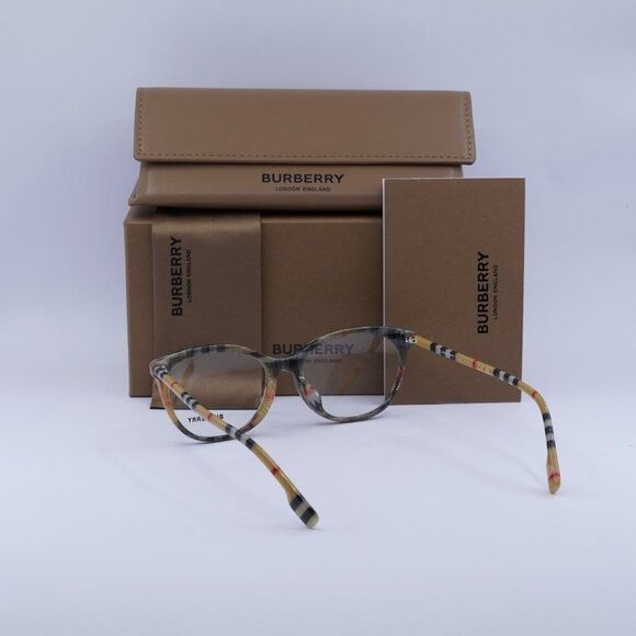 Burberry Burberry BE2389F 4087 Eyeglasses Vintage 52mm Cat Eye Frame Size ONE SIZE - 11 Thumbnail