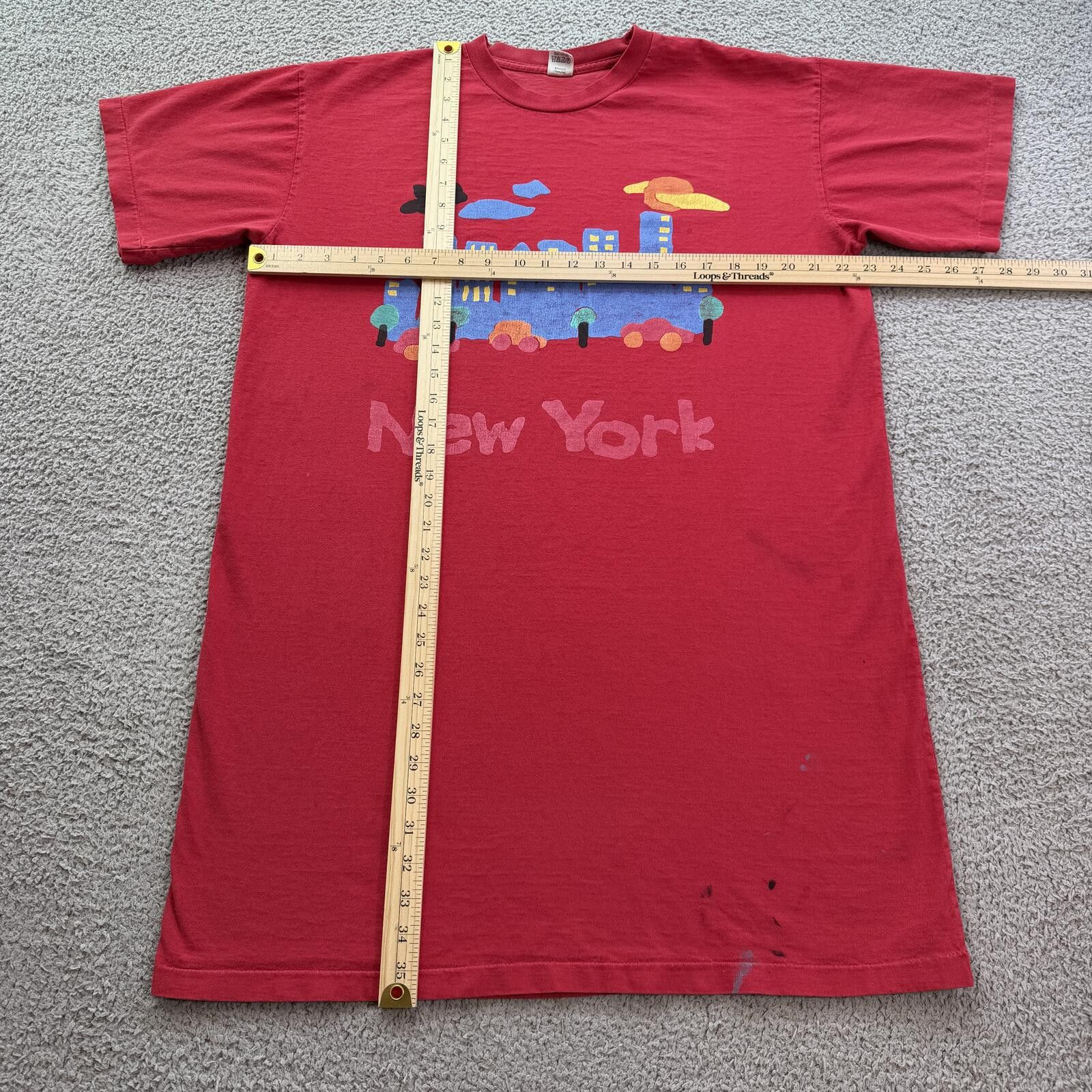 Other Vintage New York City Skyline T Shirt Oversized XXL Tall Red Size US XXL / EU 58 / 5 - 3 Thumbnail