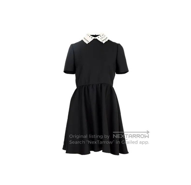 Valentino Valentino Short-sleeved dress with embroidered neckline Size XS / US 0-2 / IT 36-38 - 7 Thumbnail