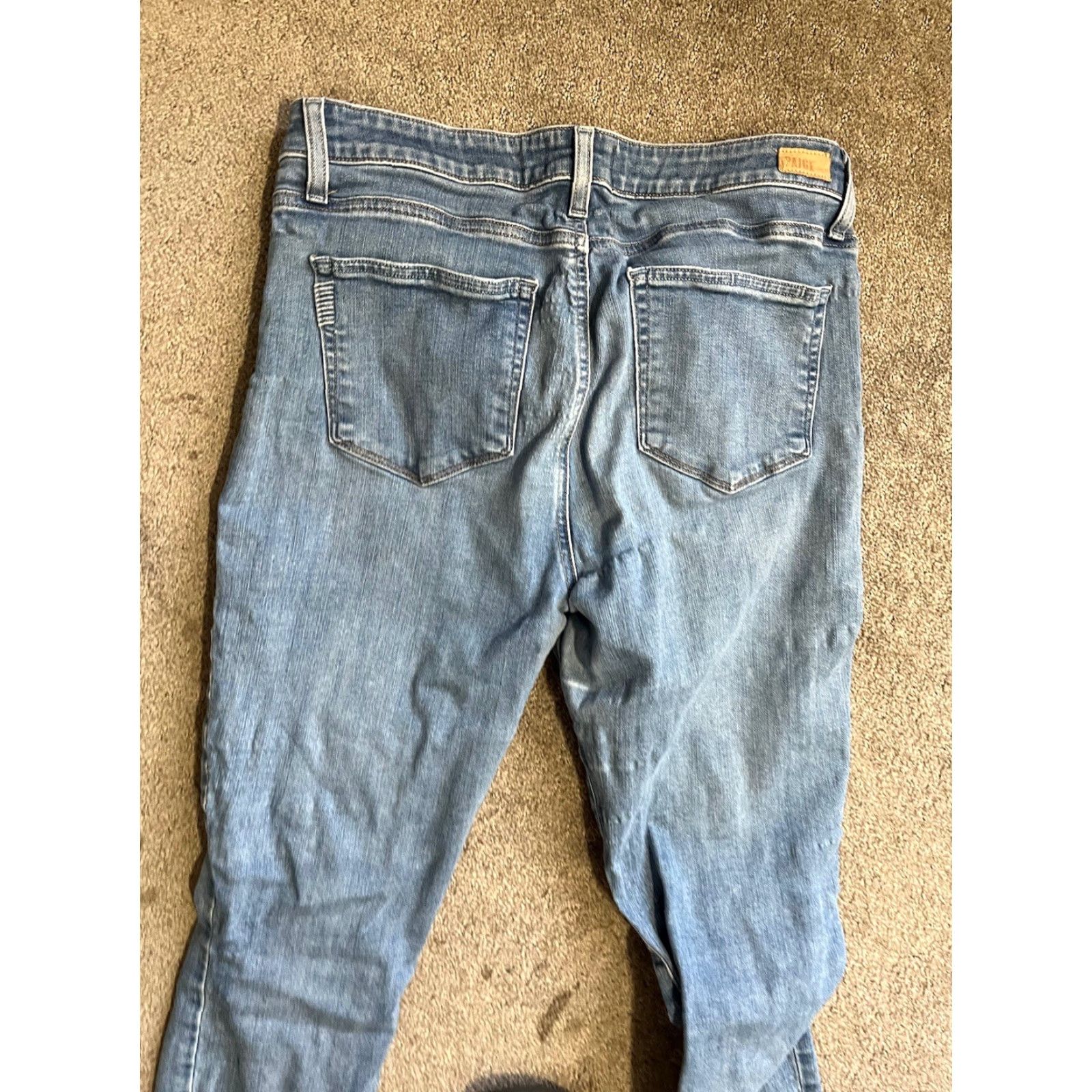 Paige PAIGE Hoxton Crop Jeans Medium Wash 31 Inseam 27 High Rise Skinny Women Shirt? Size 24" / US 00 / IT 34 - 4 Thumbnail