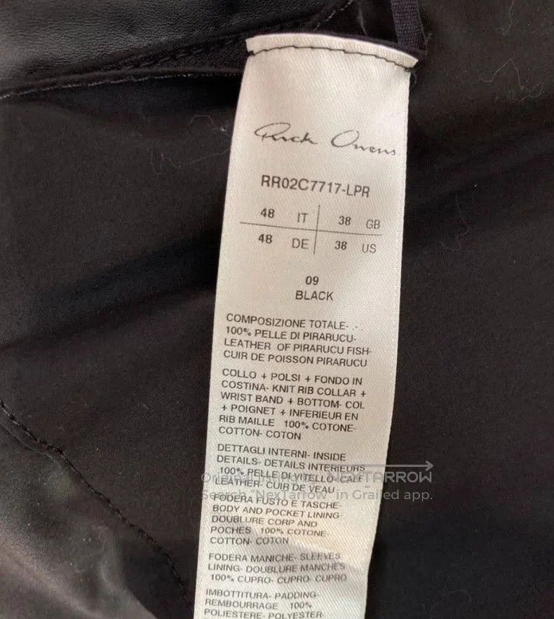 Rick Owens Rick Owens Black Bomber Jacket with Scales. Size US M / EU 48-50 / 2 - 4 Thumbnail