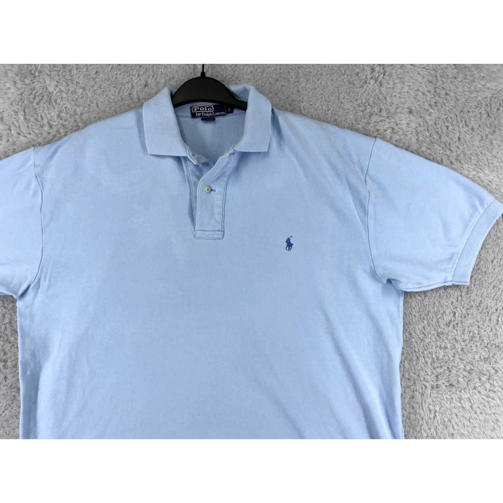 Polo Ralph Lauren Polo Ralph Lauren Shirt Mens Large Blue 100% Cotton Jersey Fabric Golf Golfer Size US L / EU 52-54 / 3 - 4 Thumbnail