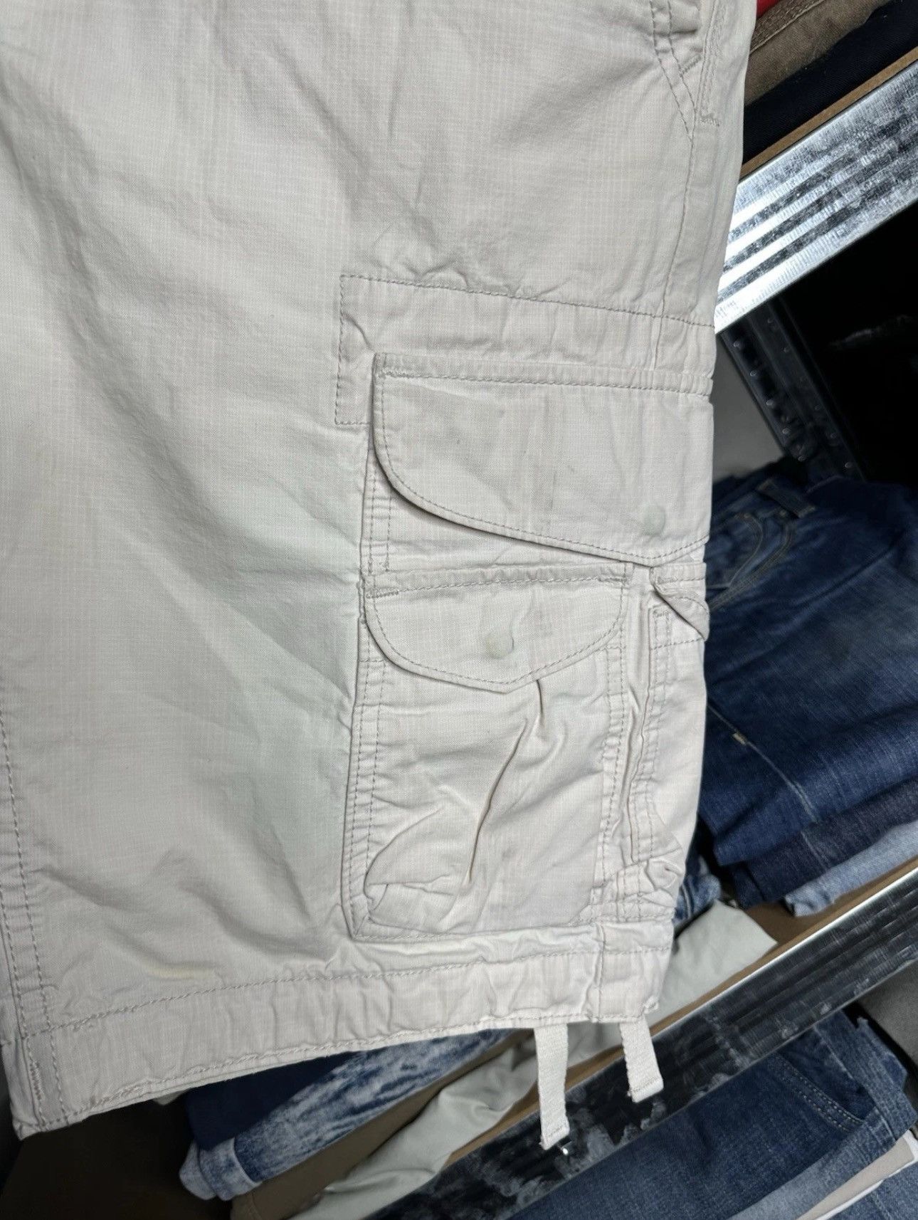 Levi's Levi’s Vintage TRASHED Cargo Aviation Shorts Size US 34 / EU 50 - 10 Thumbnail