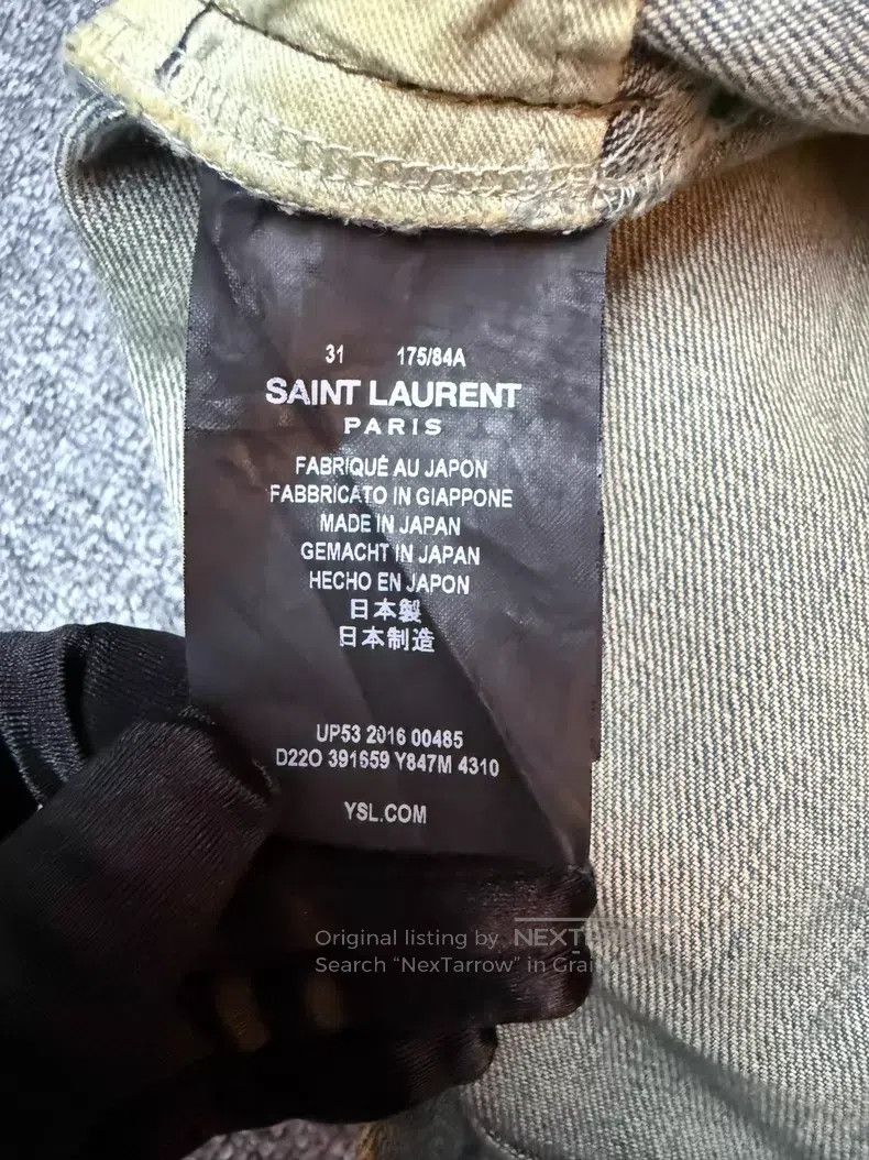 Saint Laurent Paris Saint Laurent Paris Distressed Destroyed Denim Jeans i Size US 31 - 4 Thumbnail