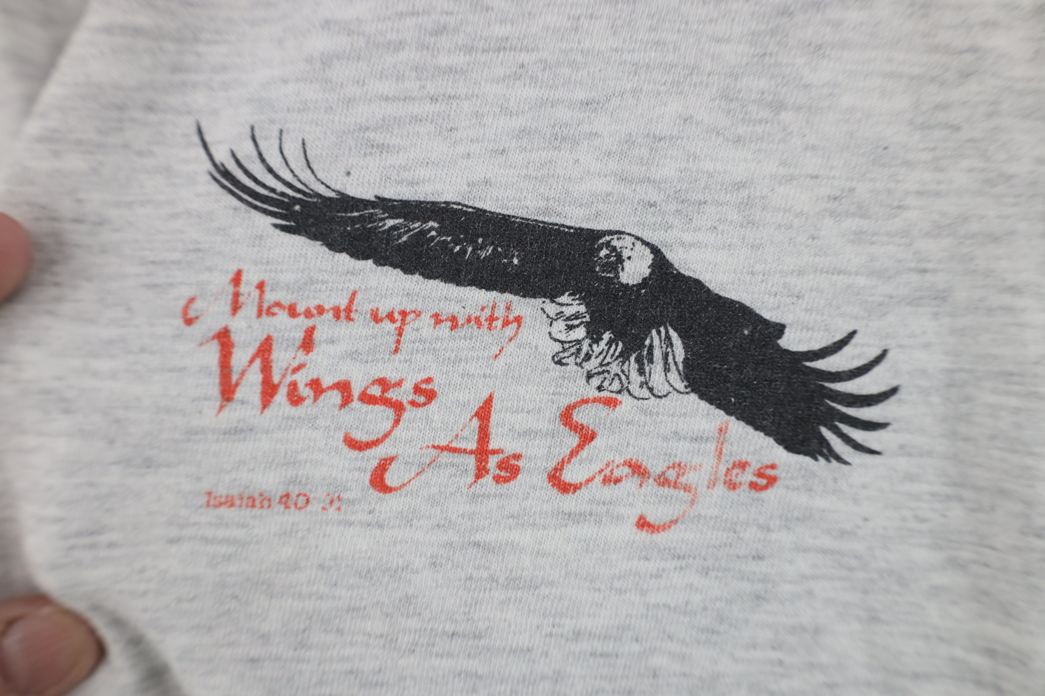 Vintage Vintage 90s Isaiah 40:31 Lord Eagle Long Sleeve T-Shirt USA Size US XXL / EU 58 / 5 - 4 Thumbnail