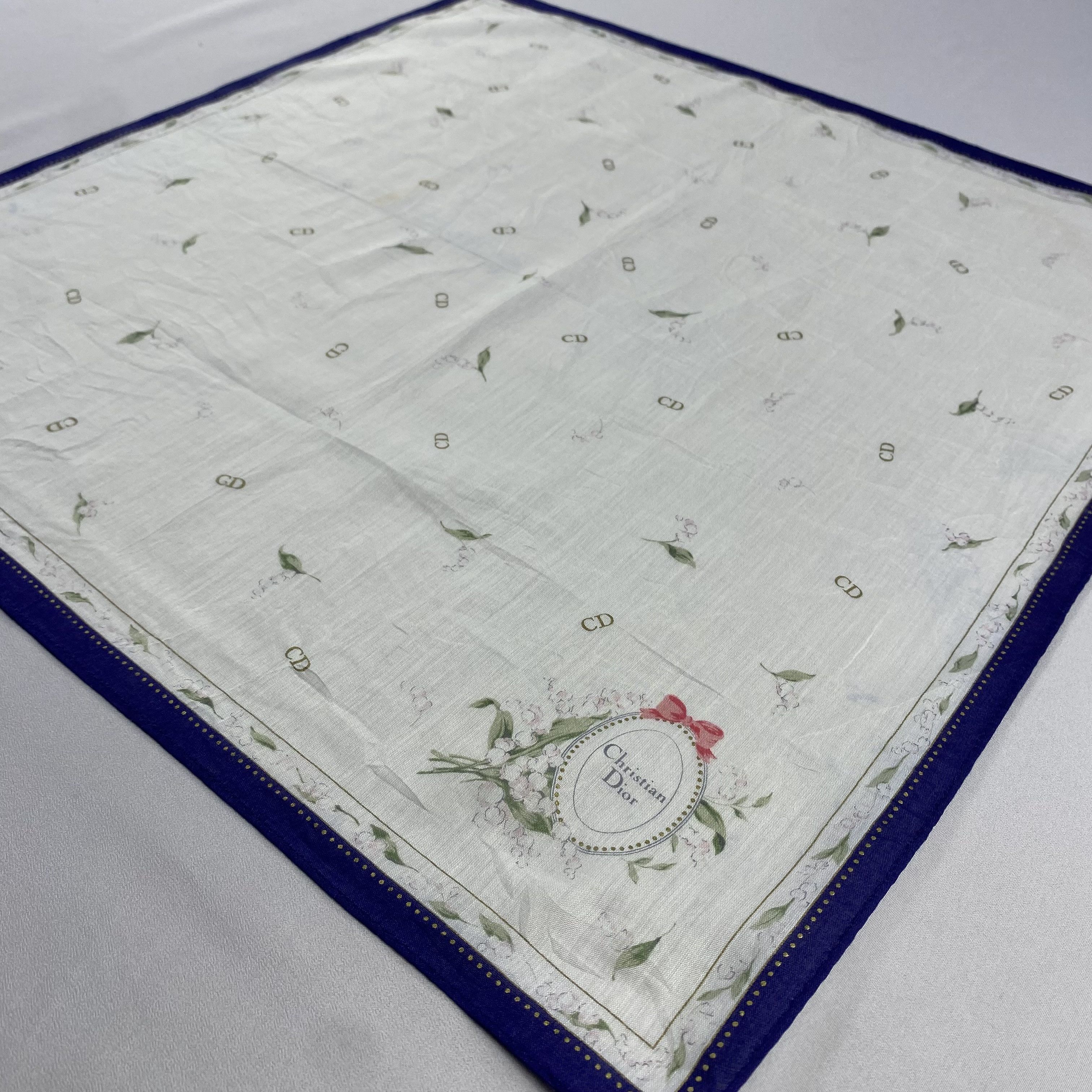 Vintage Christian Dior Monsieur Handkerchief / Neckerchief-P1643 Size ONE SIZE - 2 Thumbnail