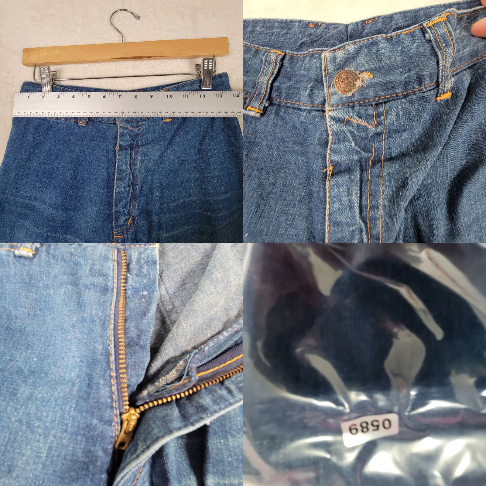 Vintage VINTAGE Forplay USA Jeans Women 28 Regular Straight Blue Denim 70s Waist 28 Inseam 31 Embroidered Size 28" / US 6 / IT 42 - 8 Thumbnail