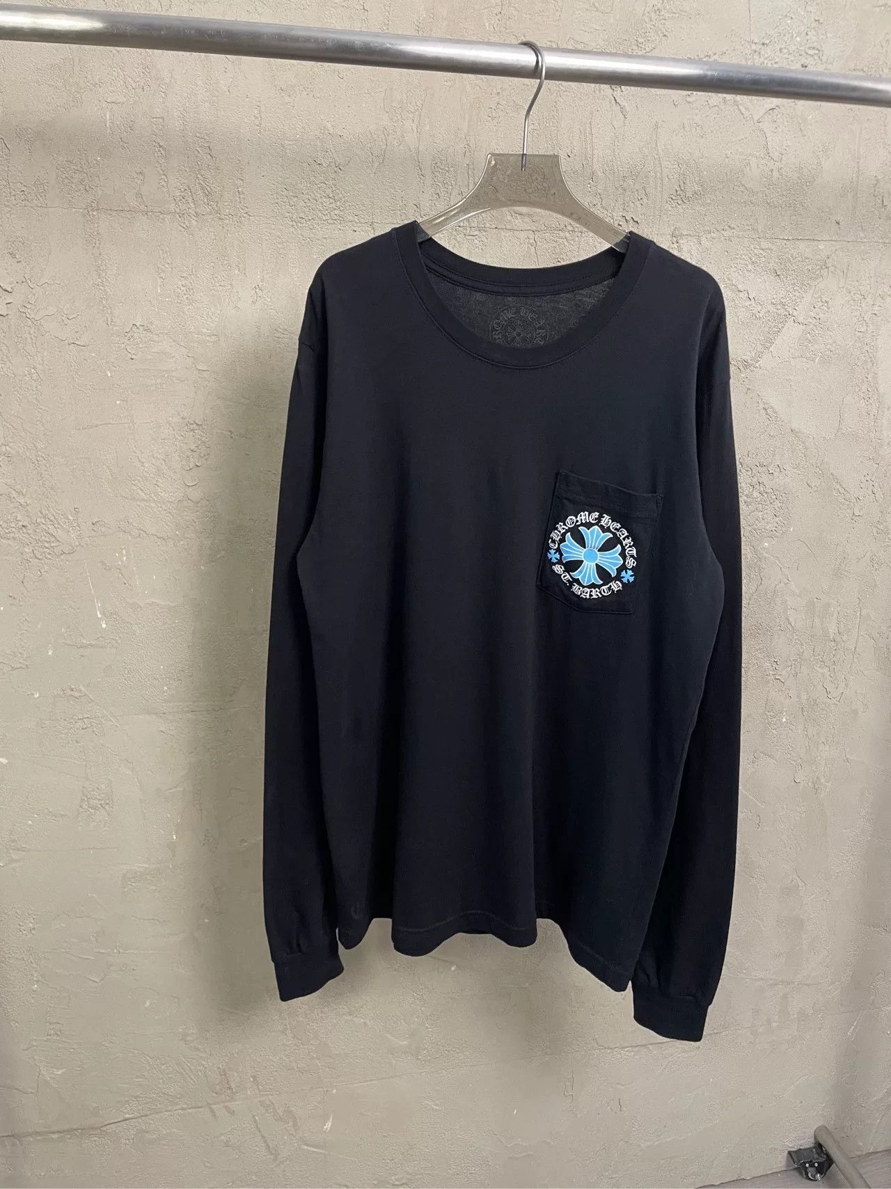 Chrome Hearts chrome hearts blue cross long sleeve t-shirt Size US L / EU 52-54 / 3 - 1 Thumbnail