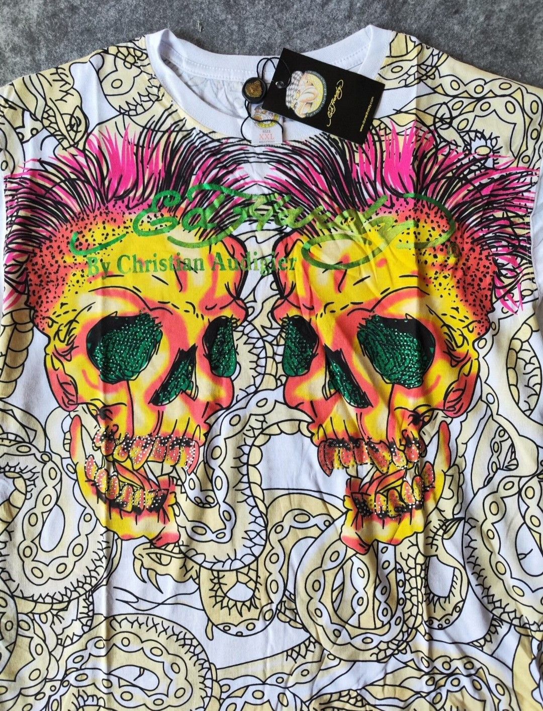 Ed Hardy ed hardy grunge skull tshirt Size US L / EU 52-54 / 3 - 2 Thumbnail