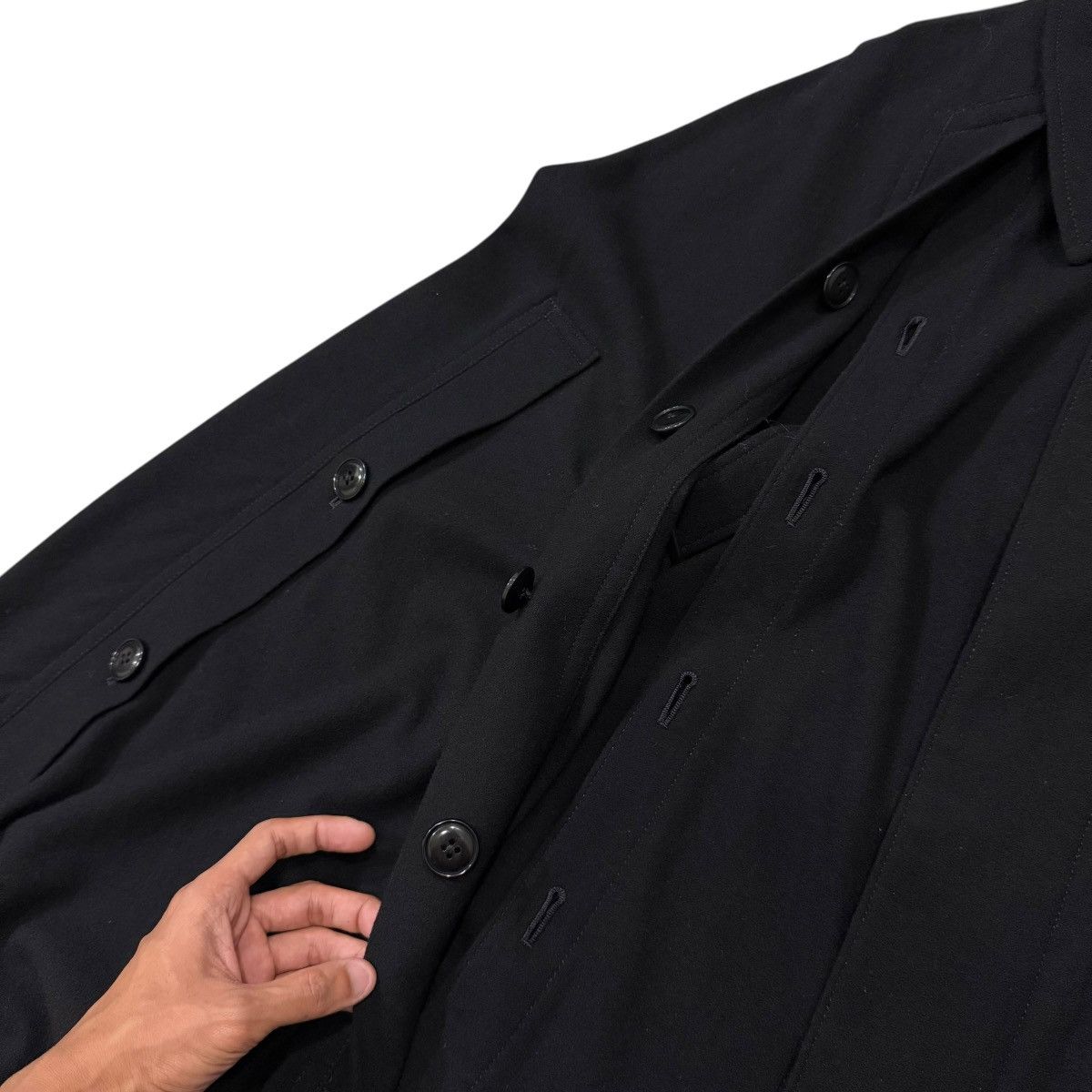 Yohji Yamamoto AW2011 Yohji Yamamoto Pour Homme Military Wool Jacket Size US M / EU 48-50 / 2 - 9 Thumbnail