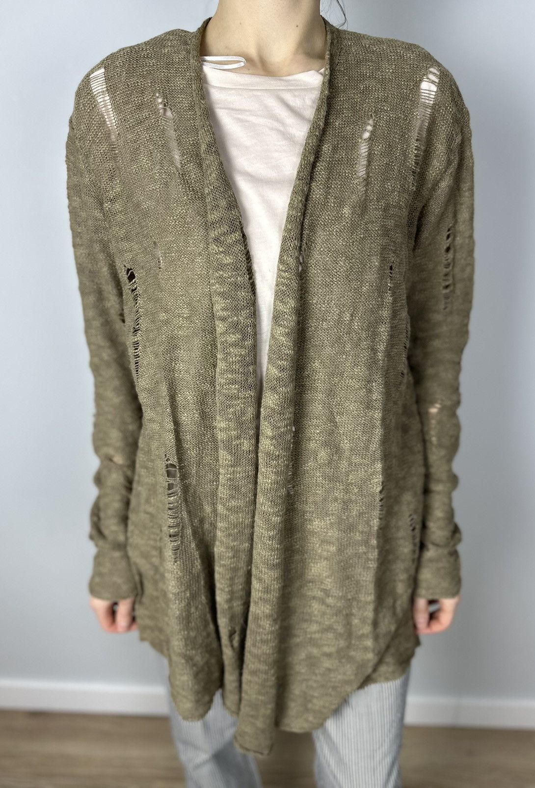 First Aid To The Injured First Aid to the Injured Cardigan Faded Linen Cotton Unisex Size M / US 6-8 / IT 42-44 - 1 Thumbnail