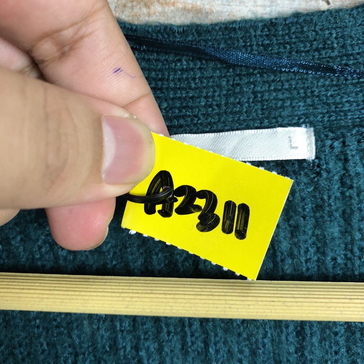 GU GU Green Cardigan Knitwear #A2311 Size L / US 10 / IT 46 - 9 Thumbnail