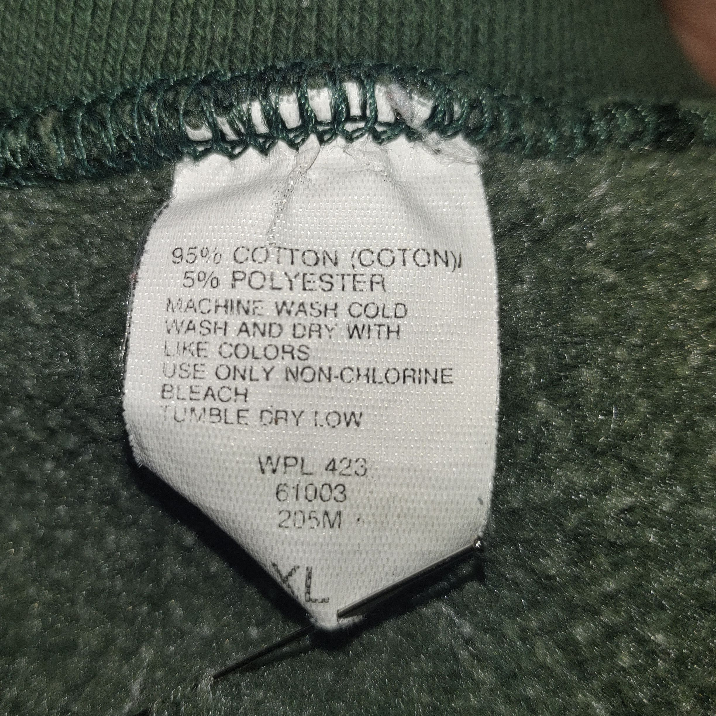 Levi's Vintage Clothing × Vintage VINTAGE DISTRESSED LEVI STRAUSS & CO GREEN SWEATSHIRT Size US XL / EU 56 / 4 - 9 Thumbnail