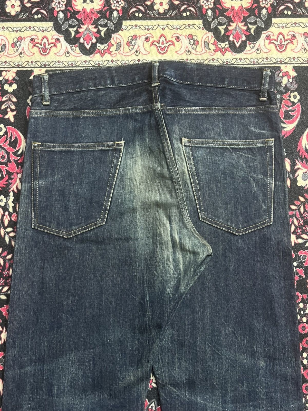 Takeo Kikuchi Vintage Takeo Kikuchi Dark Blue Faded Washed Selvedge Jeans Size US 32 / EU 48 - 10 Thumbnail