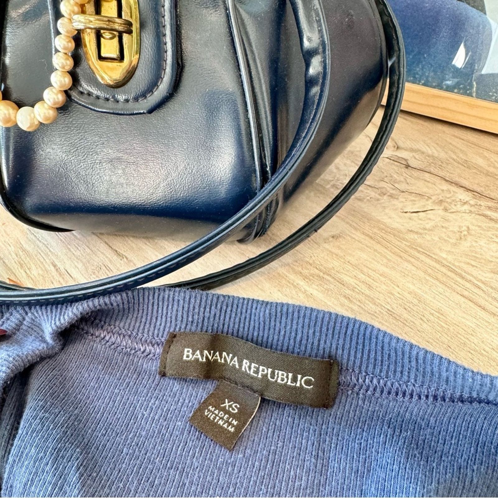 Banana Republic Banana Republic, Fitted & Ribbed Stone Blue Tank Top, XS Size XS / US 0-2 / IT 36-38 - 6 Thumbnail