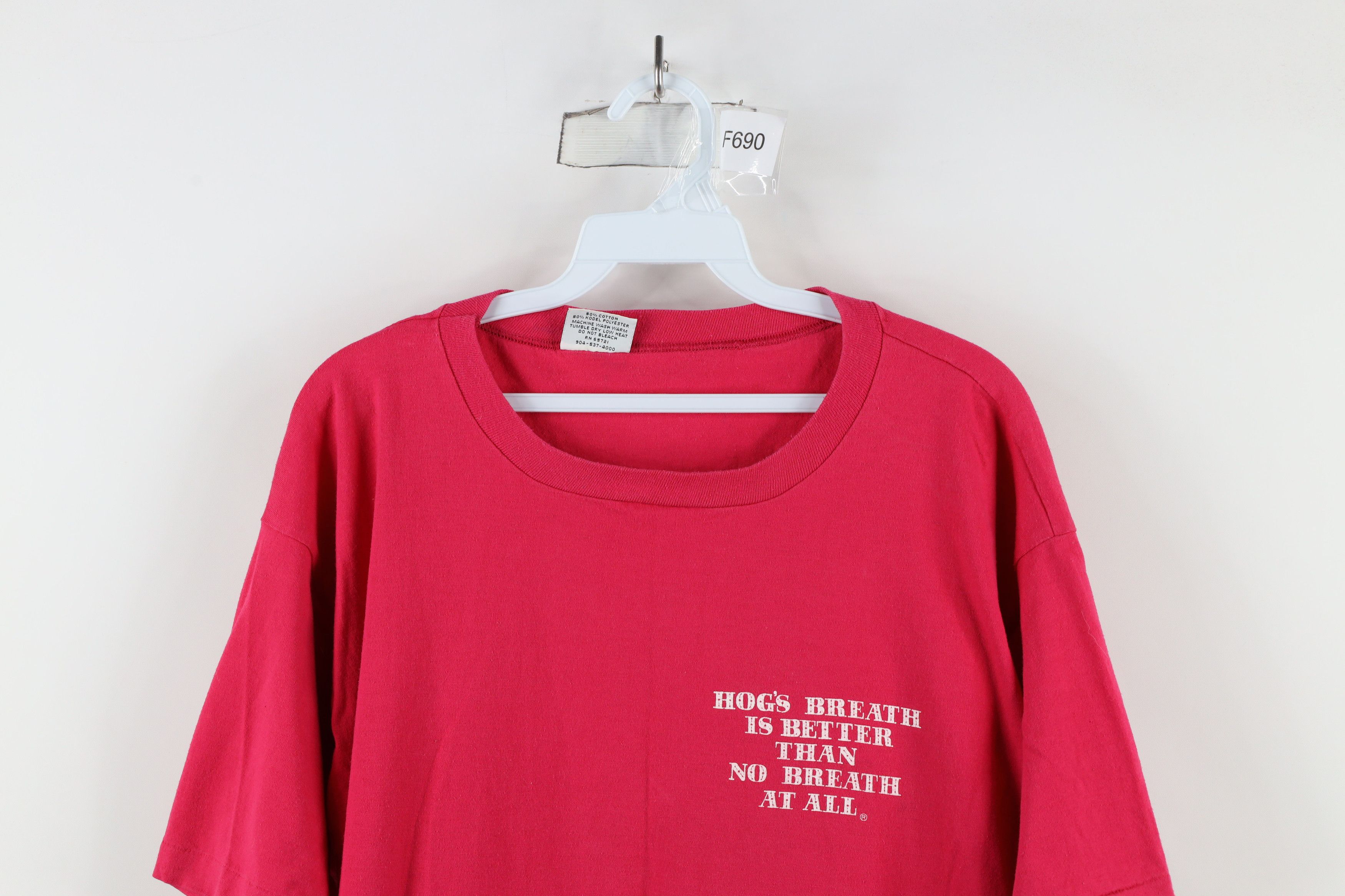 Vintage Vintage 90s Streetwear Breath Saloon Florida T-Shirt USA Size US XL / EU 56 / 4 - 2 Thumbnail